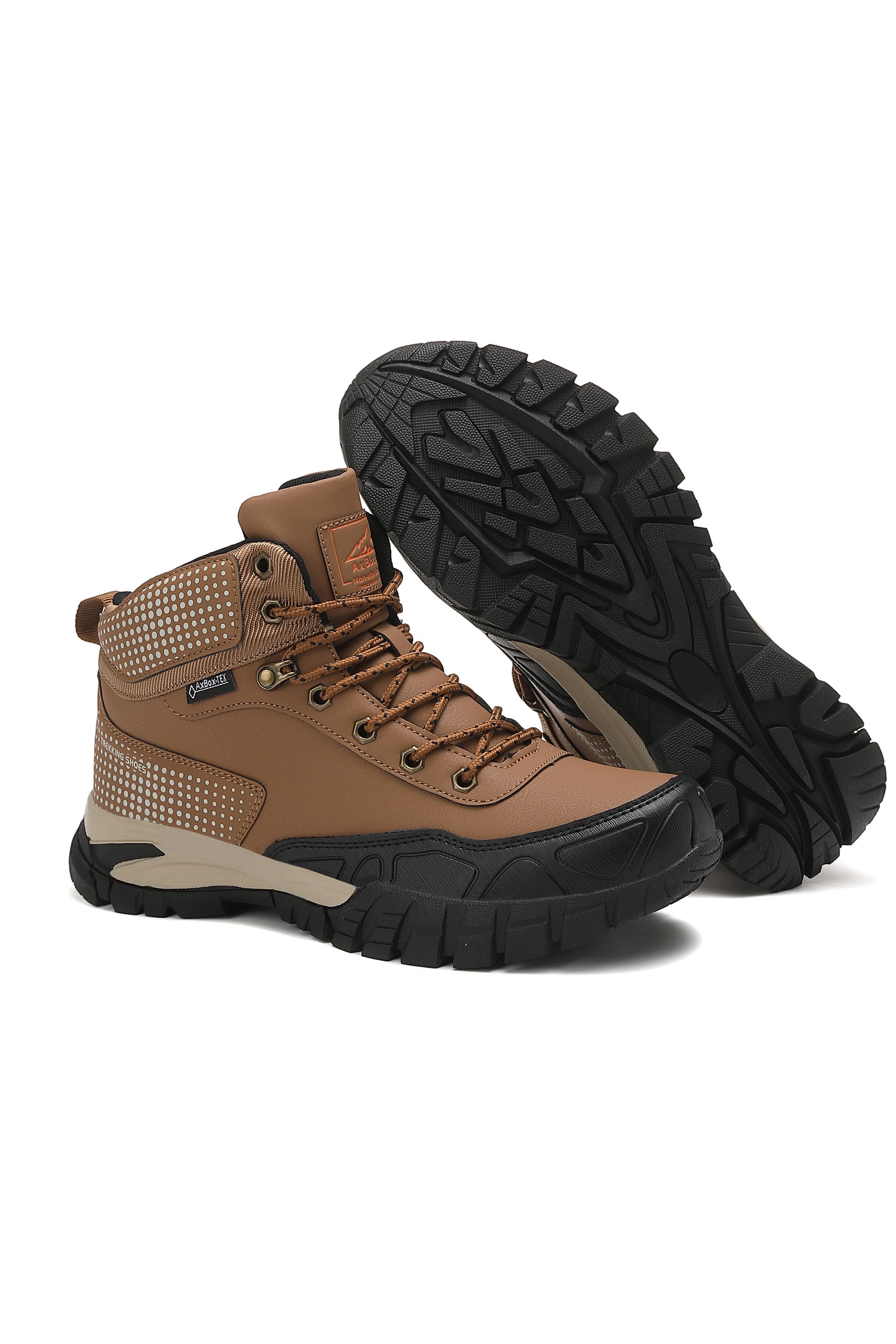 Bocanci imblaniti Lucio pentru Bărbați, Casual, Piele Ecologică, Talpă Antiderapantă cu striatii, Ax Boxing