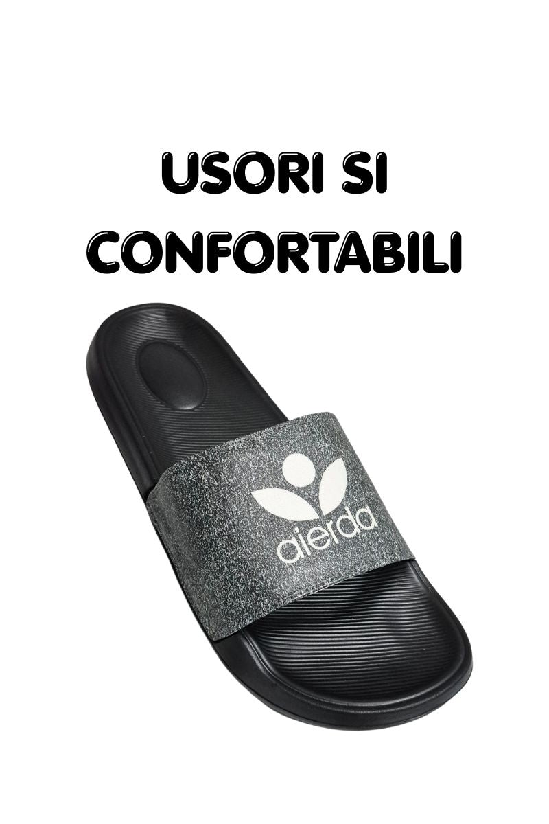 Papuci pentru Barbati, Model Aros, Talpa Usoara din Spuma, Negru