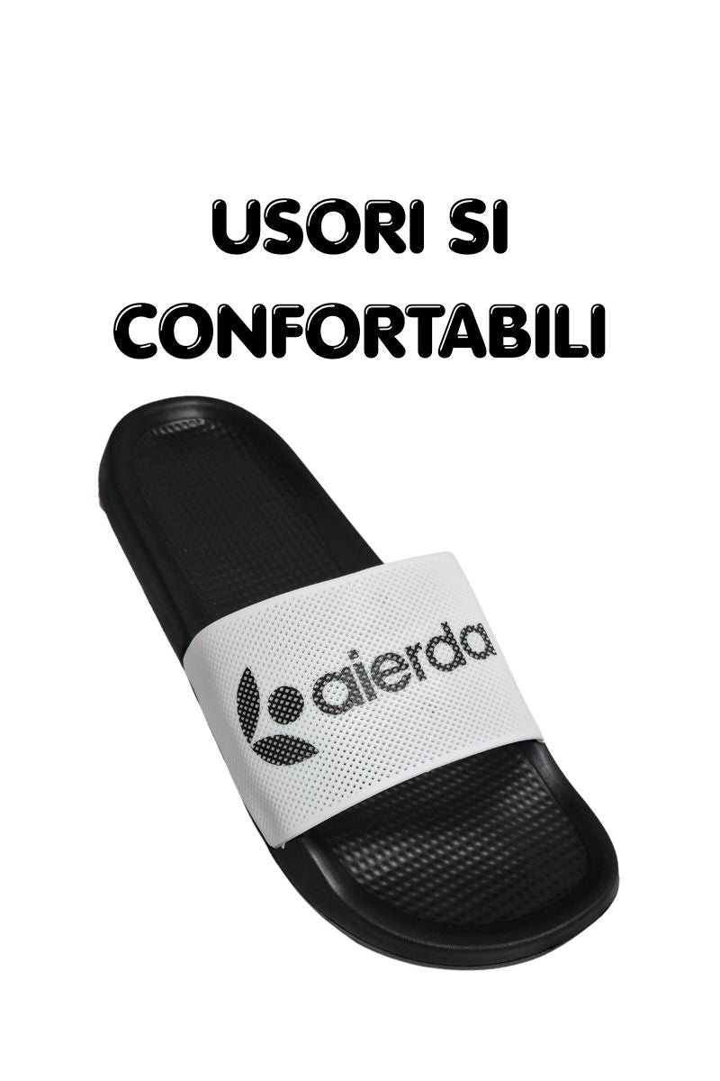 Papuci pentru Barbati, Model Toni, Talpa Usoara din Spuma, Confortabili, Alb