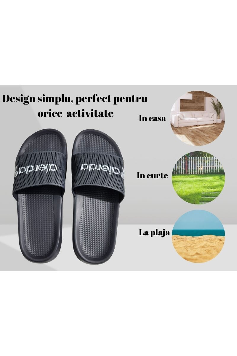 Papuci pentru Barbati, Model Toni, Talpa Usoara din Spuma, Confortabili, Bleumarin