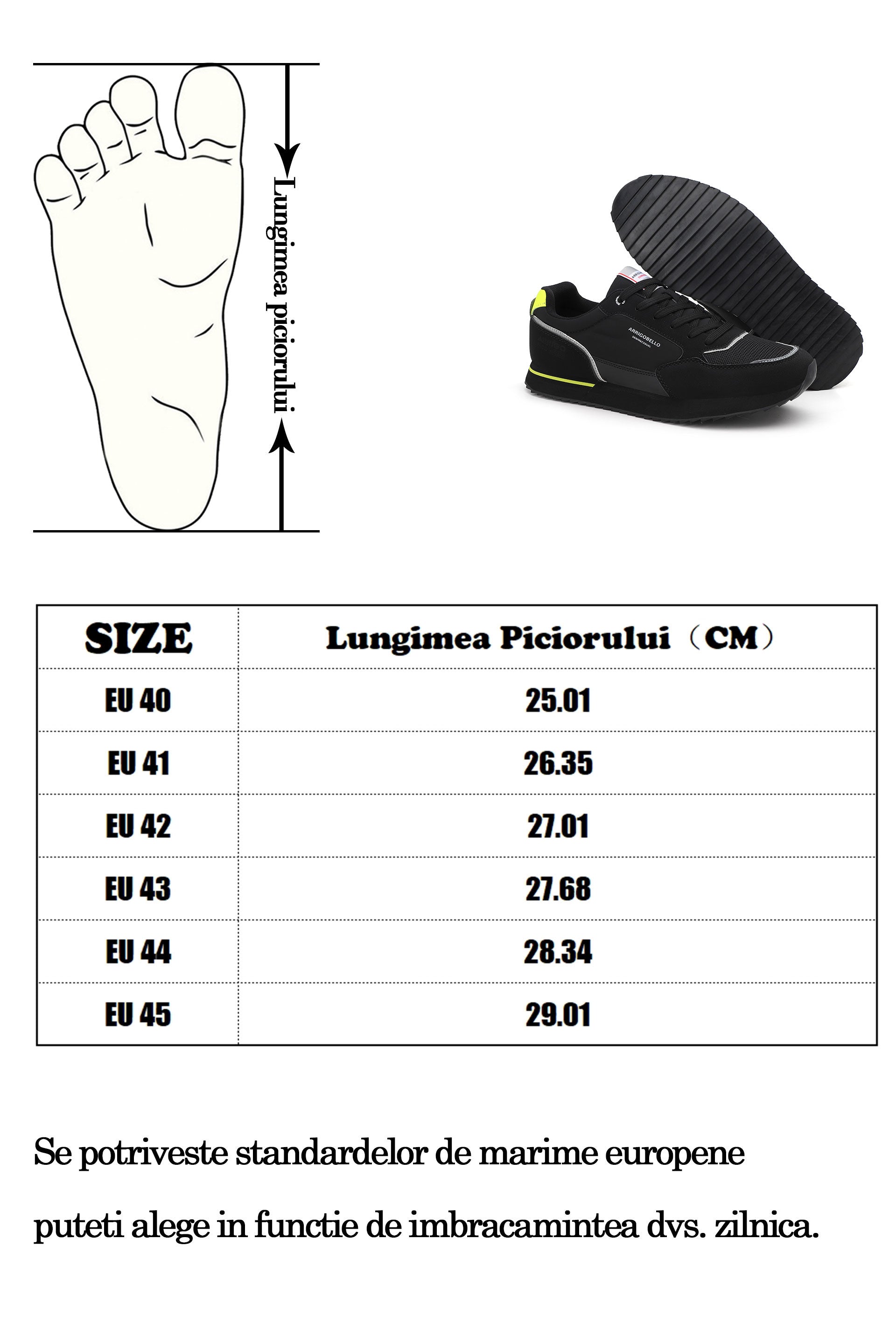 Adidasi pentru Barbati, Model Ruse, Usori și Respirabili din Textil – Talpa Flexibila din Spuma, Arrigo Bello, Negru