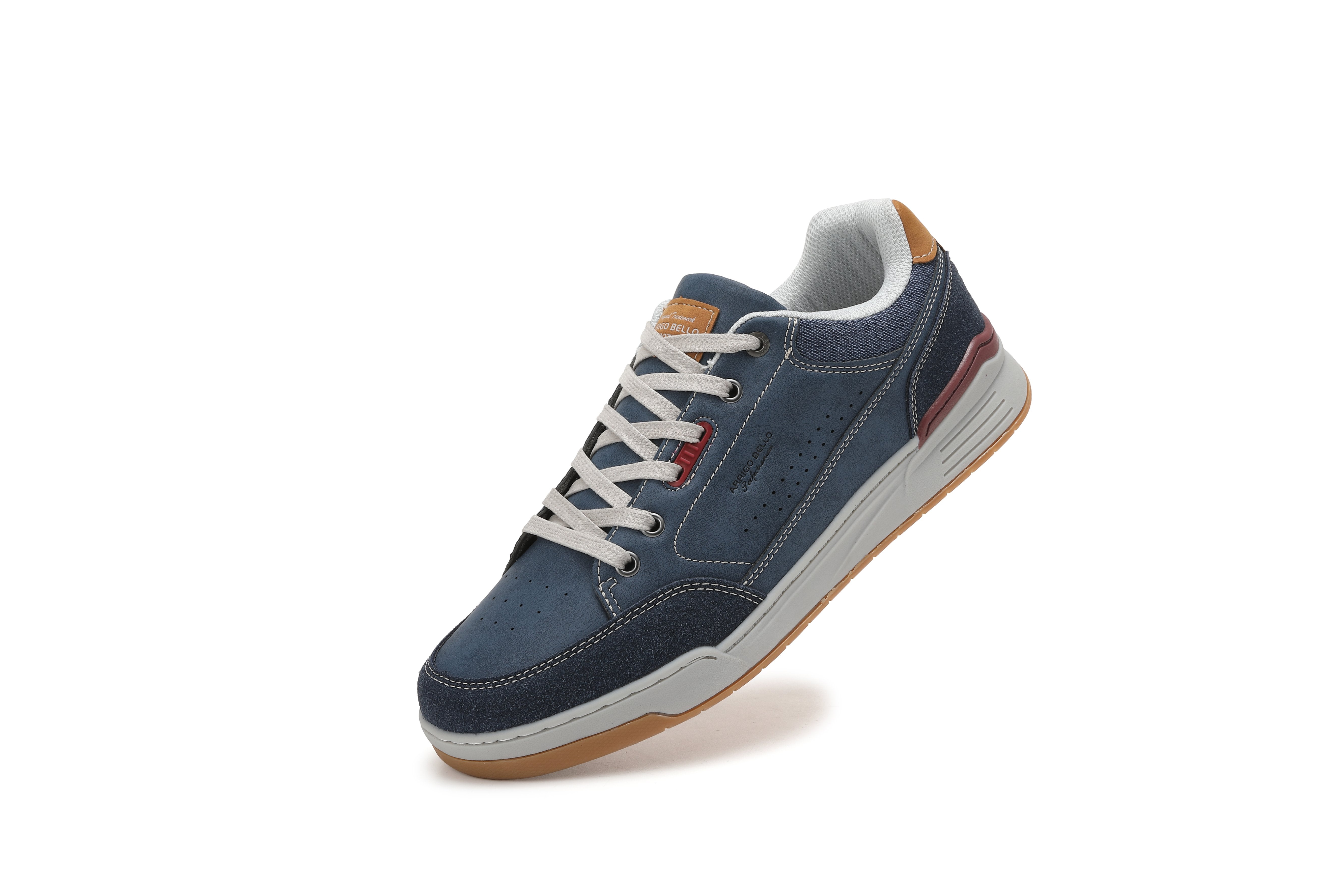 Pantofi Casual Zane pentru Bărbați din Piele Ecologică Premium, Inserții Piele Naturală, Arrigo Bello