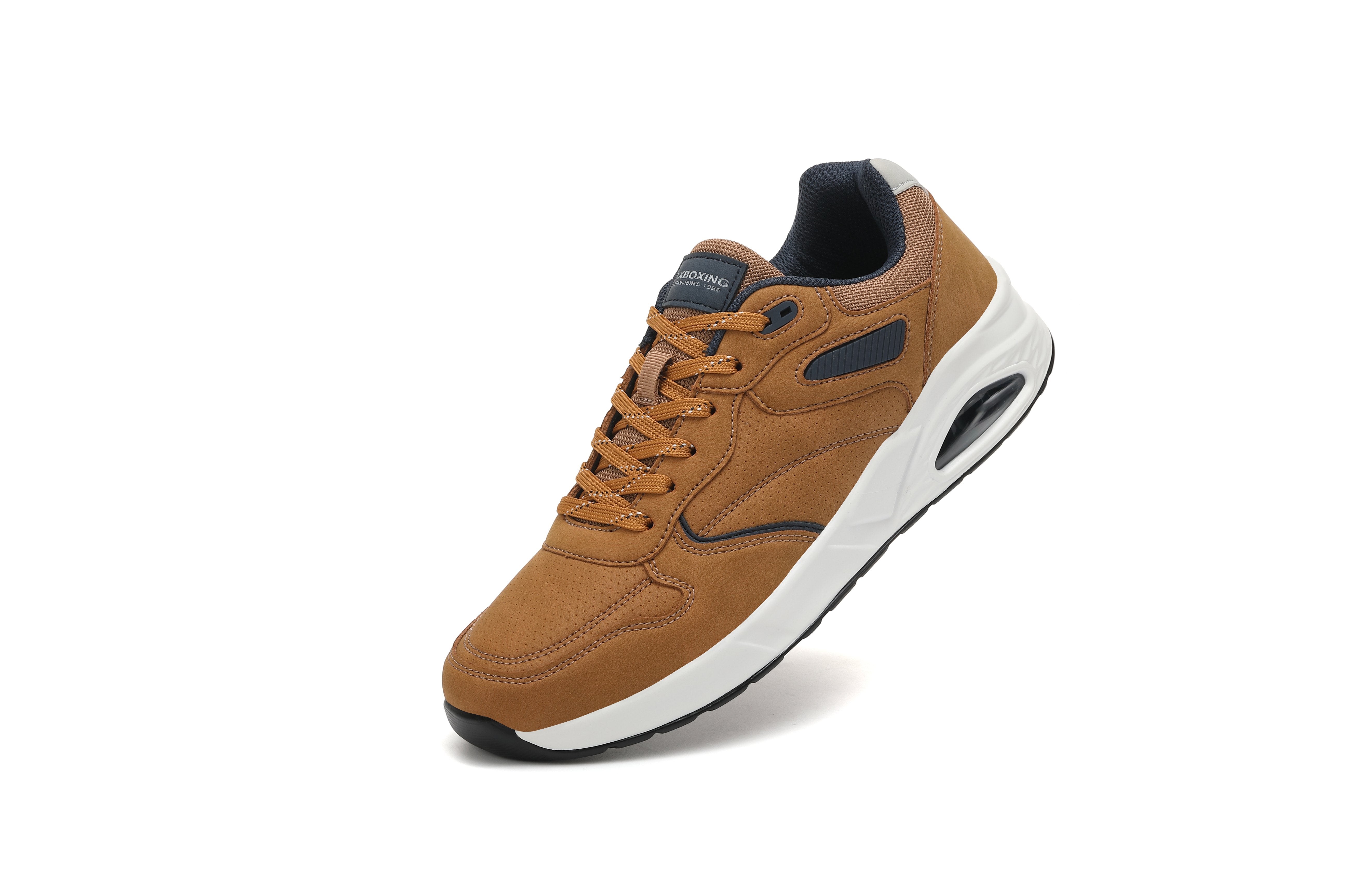 Pantofi sport-casual Marcus Barbati, Piele ecologica Premium, Talpa inalta, Confortabili, Ax Boxing