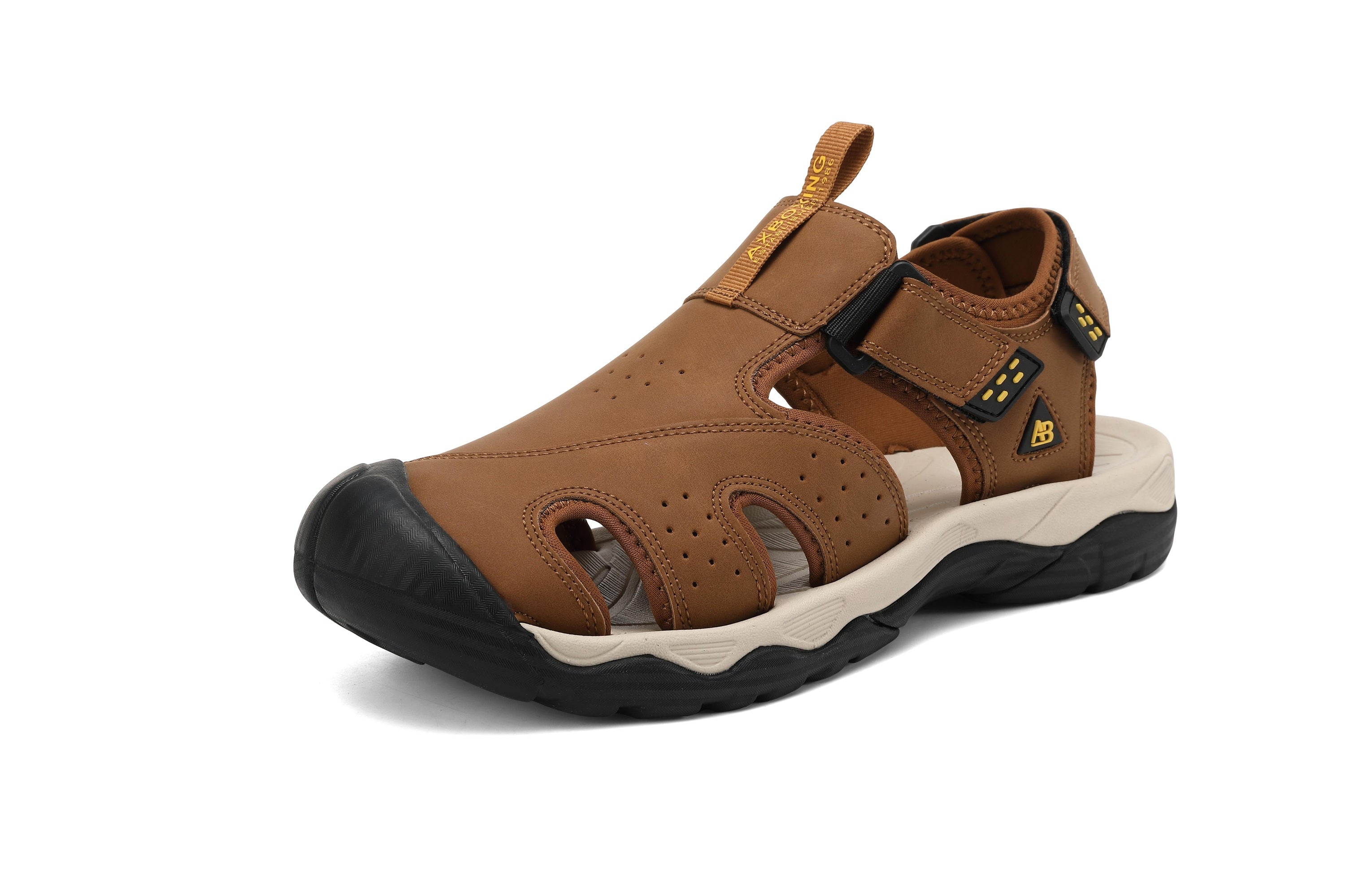 Sandale Oscar pentru Barbati,Sport Casual,Piele ecologica Premium,Inchidere arici, Usoare, Confortabile, Ax Boxing