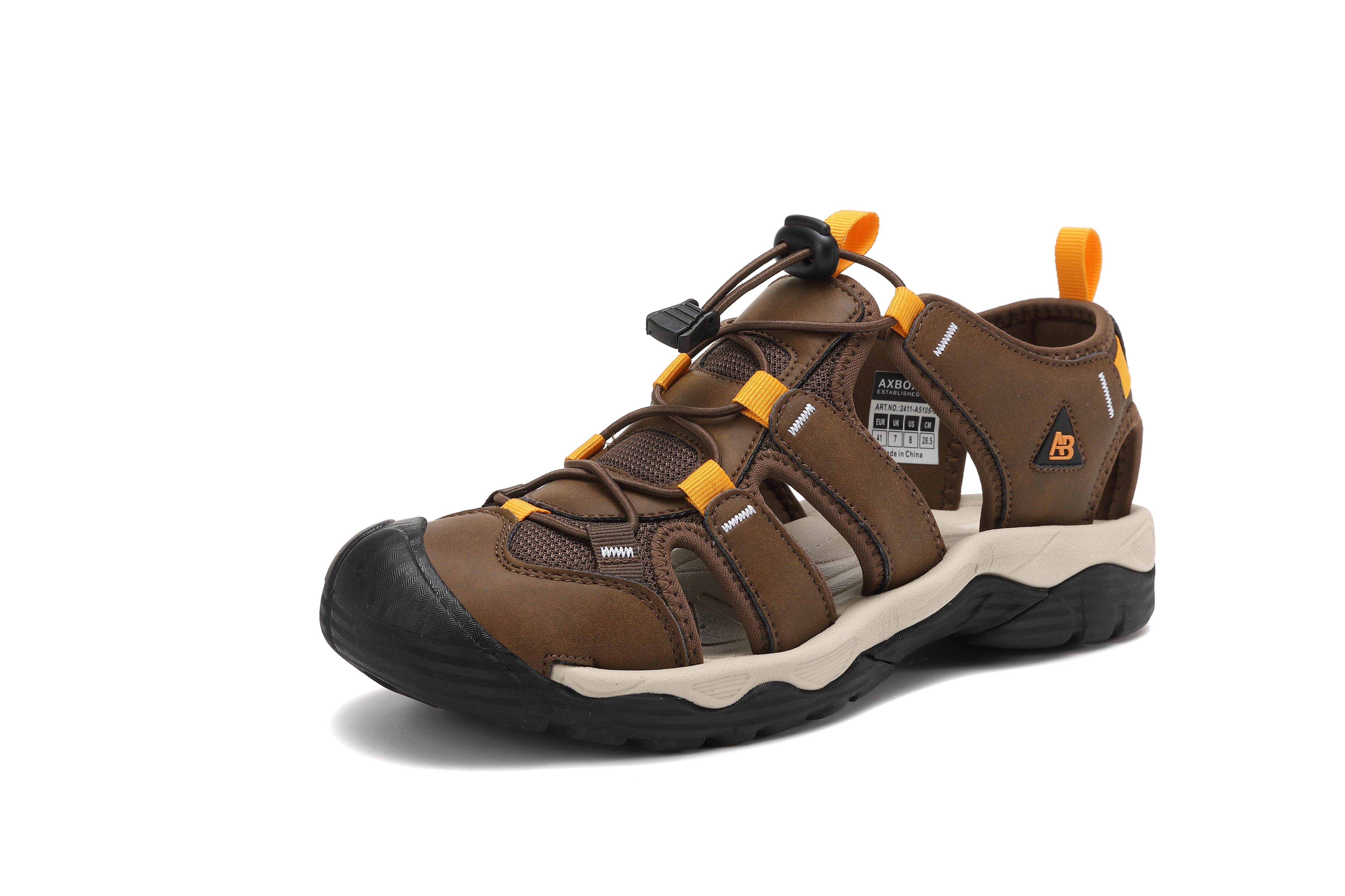 Sandale Robin sport pentru Barbati, Inchidere siret elastic,Piele ecologica si Textil Premium, Ax Boxing