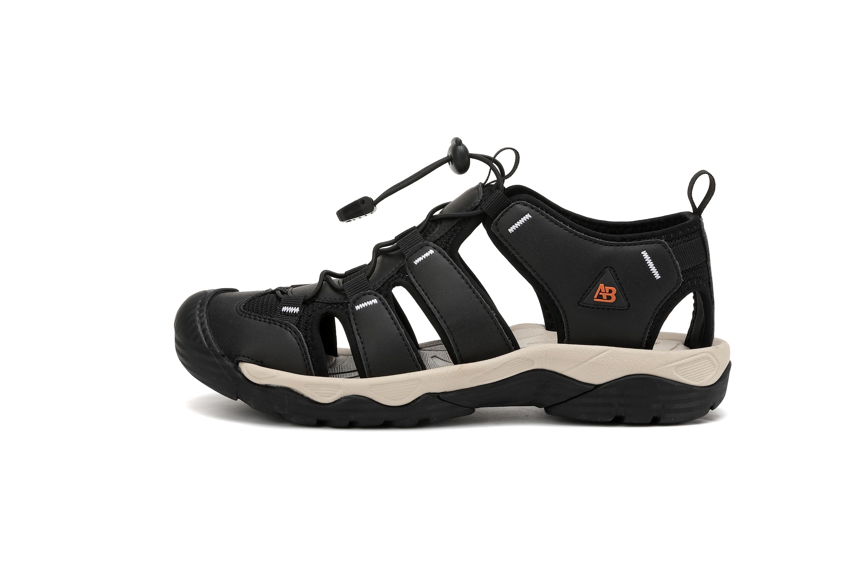 Sandale Robin sport pentru Barbati, Inchidere siret elastic,Piele ecologica si Textil Premium, Ax Boxing