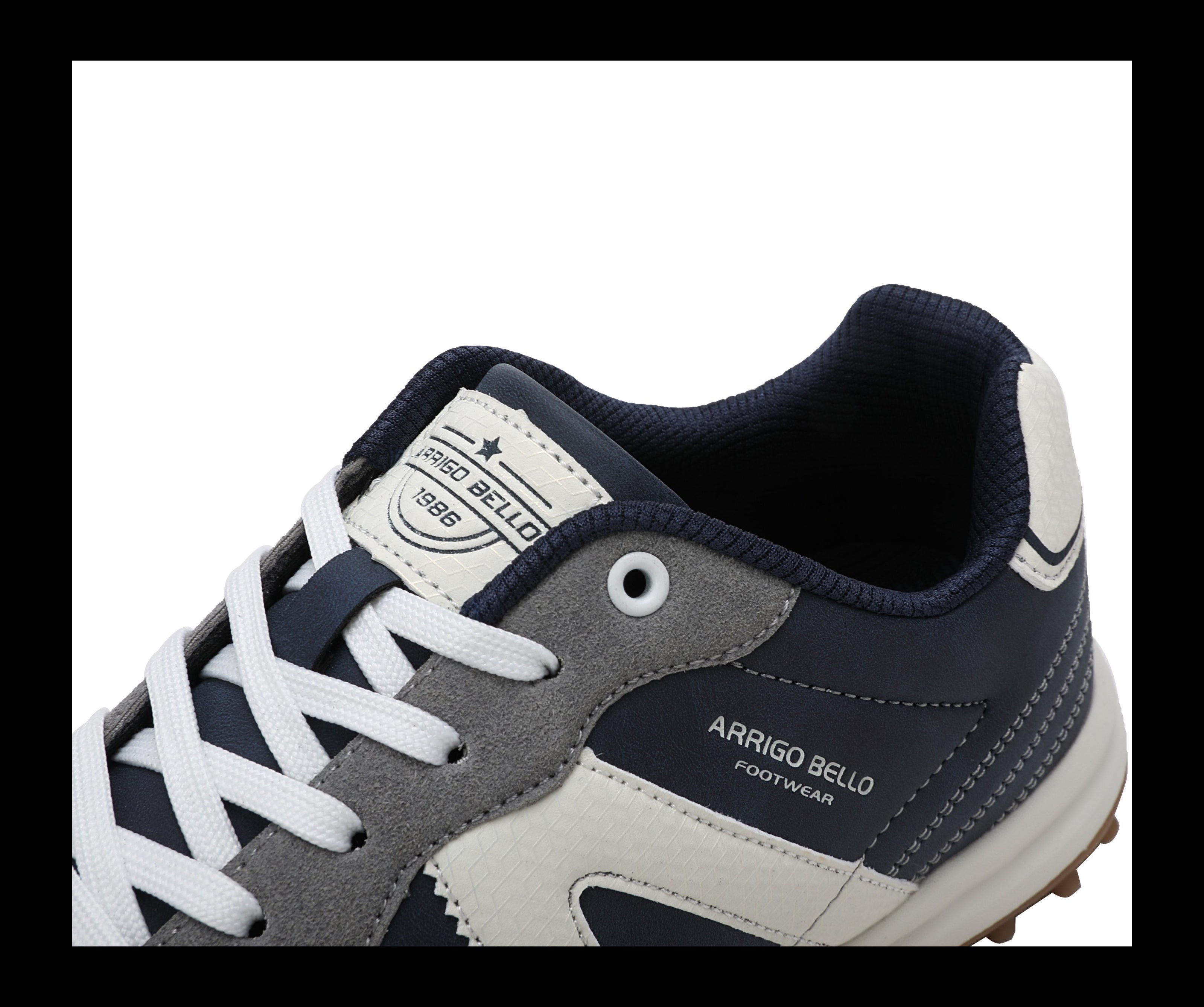 Adidasi casual pentru Barbati, Model Yago, Piele ecologica, Talpa flexibila, antiderapanta, Arrigo Bello, Bleumarin