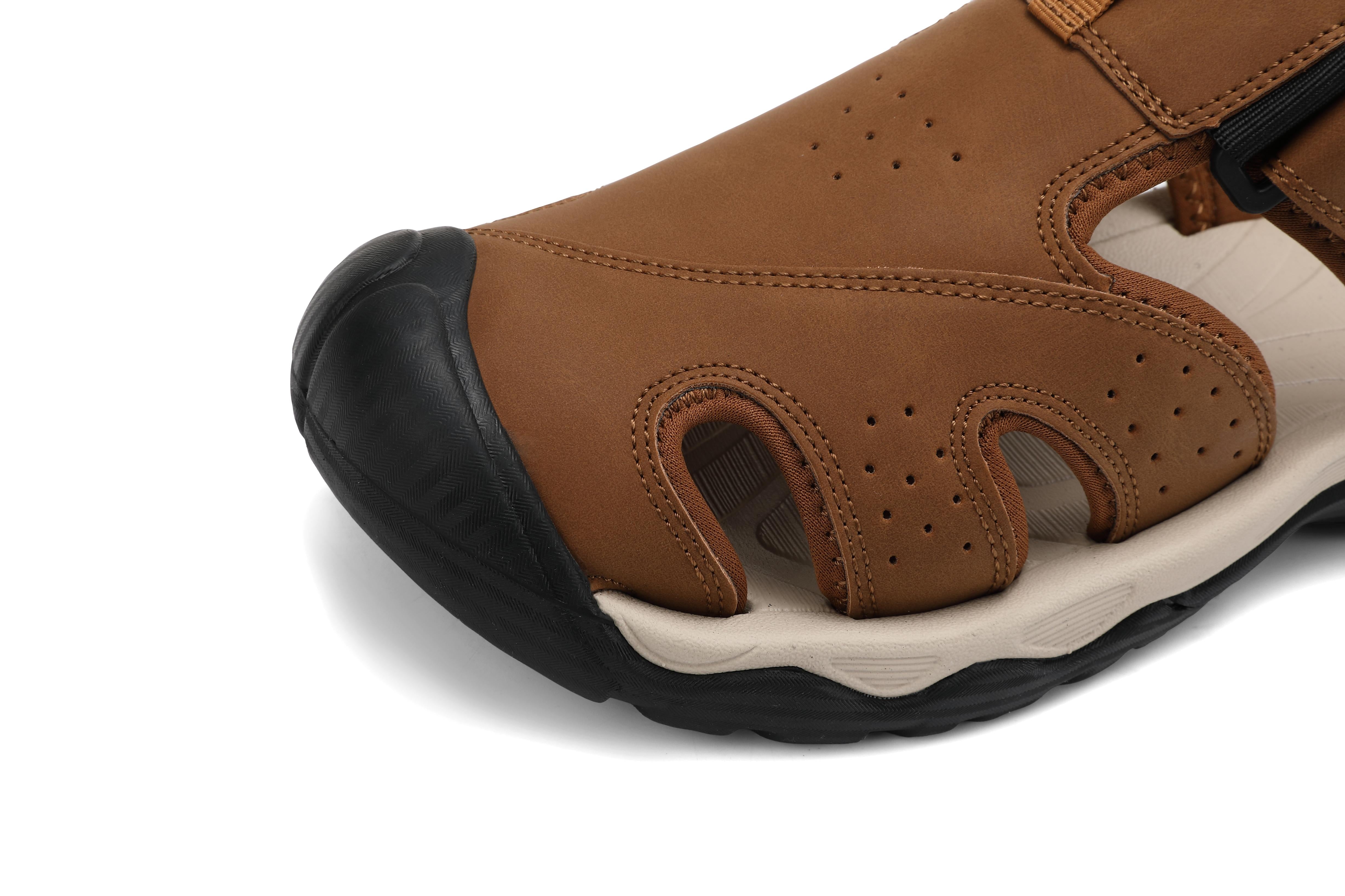 Sandale Oscar pentru Barbati,Sport Casual,Piele ecologica Premium,Inchidere arici, Usoare, Confortabile, Ax Boxing