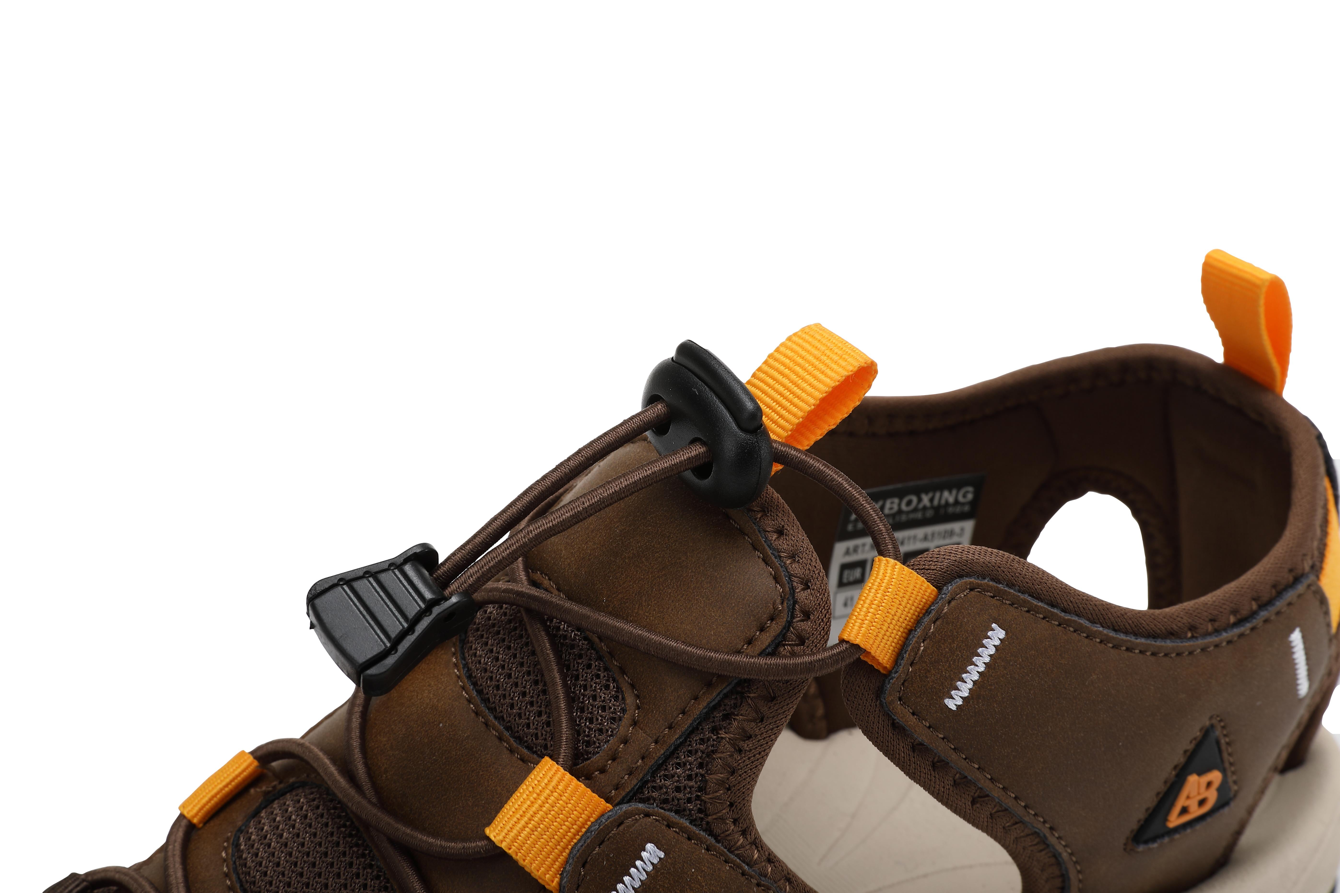 Sandale Robin sport pentru Barbati, Inchidere siret elastic,Piele ecologica si Textil Premium, Ax Boxing