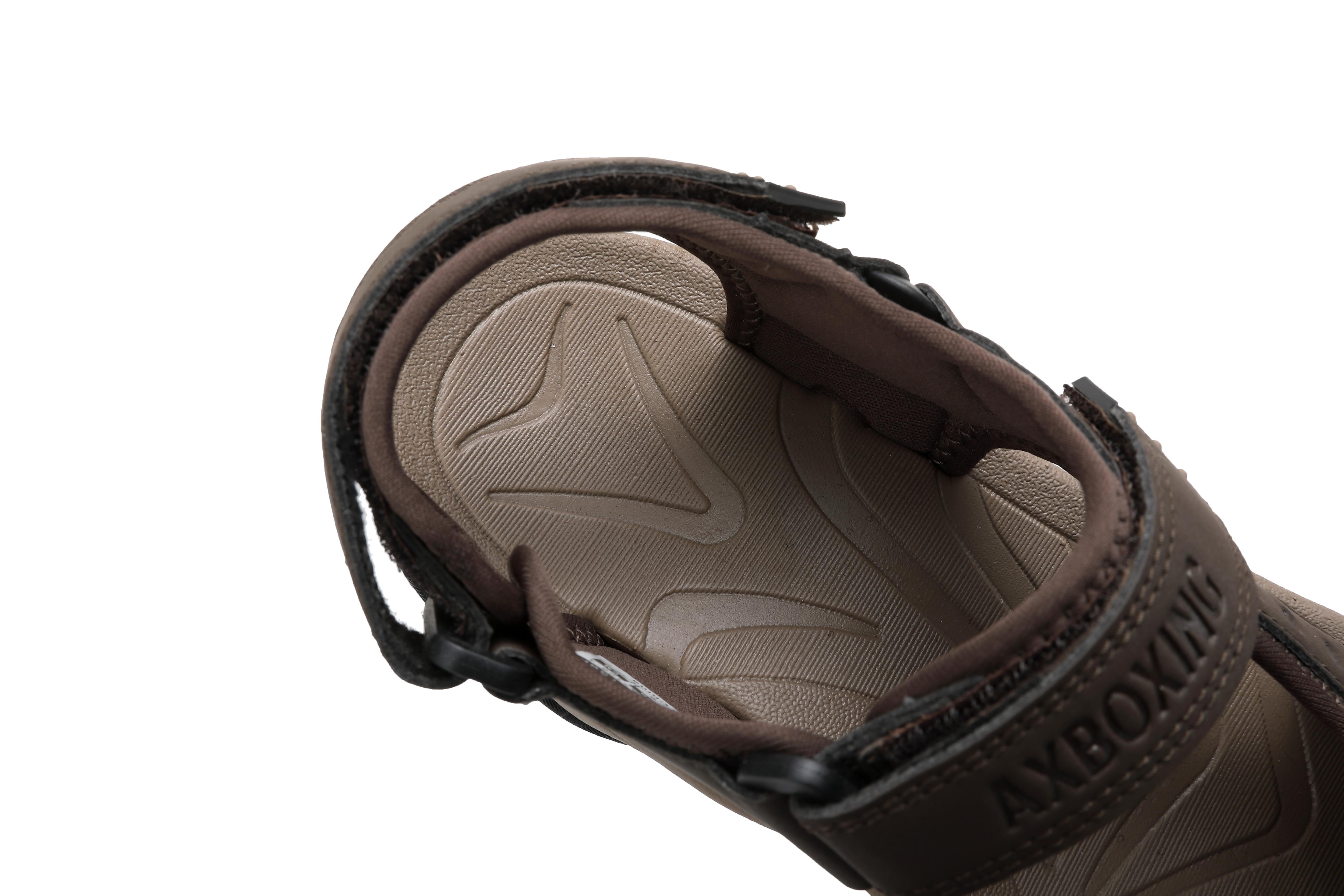 Sandale Silas pentru Barbati din Piele Ecologica Premium,Inchidere arici, Protectie Degete,Talpa usoara, Ax Boxing