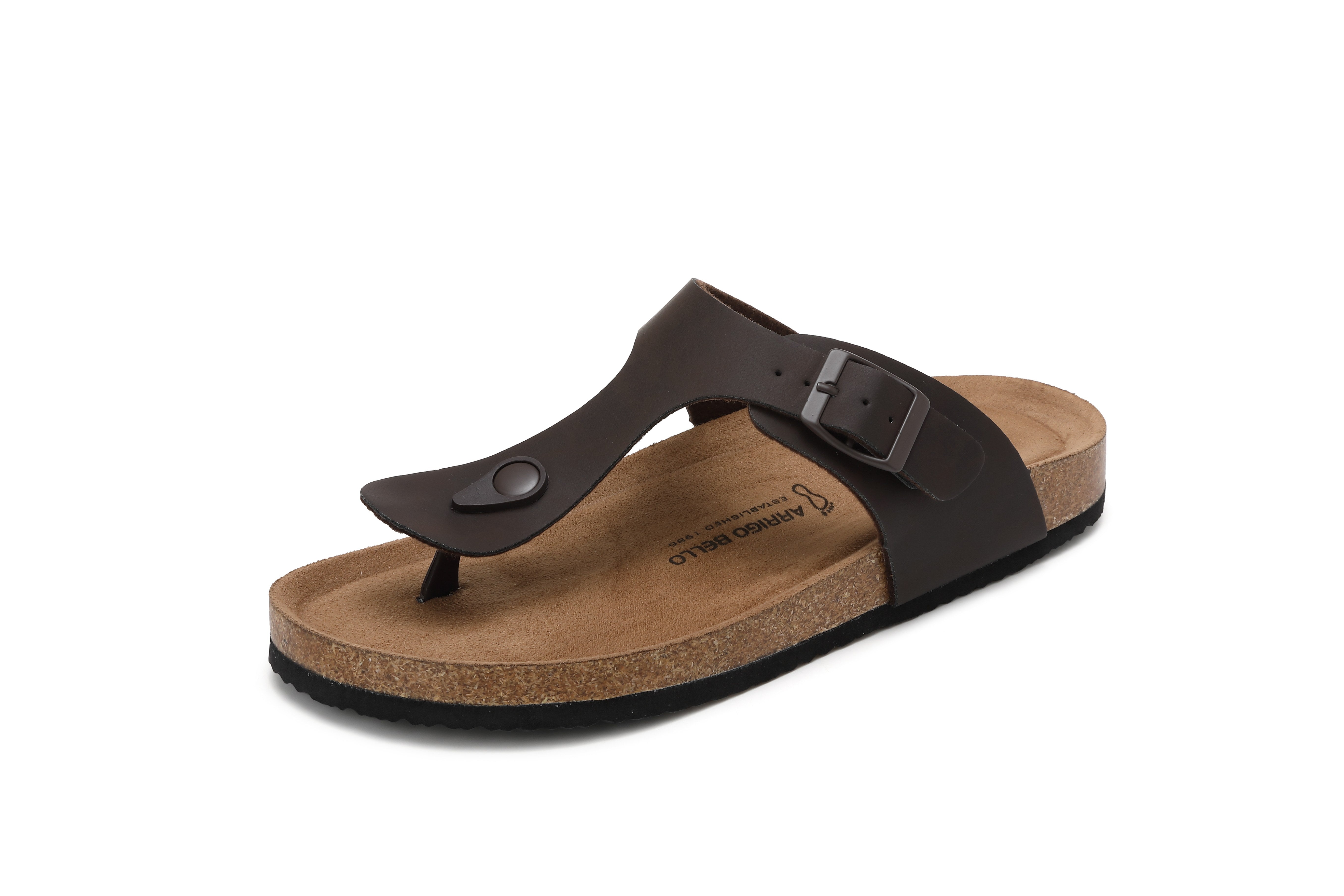 Papuci pentru Bărbați,Model Alexi, Talpă Ergonomica, Materiale Premium, Casual, Arrigo Bello,Maro