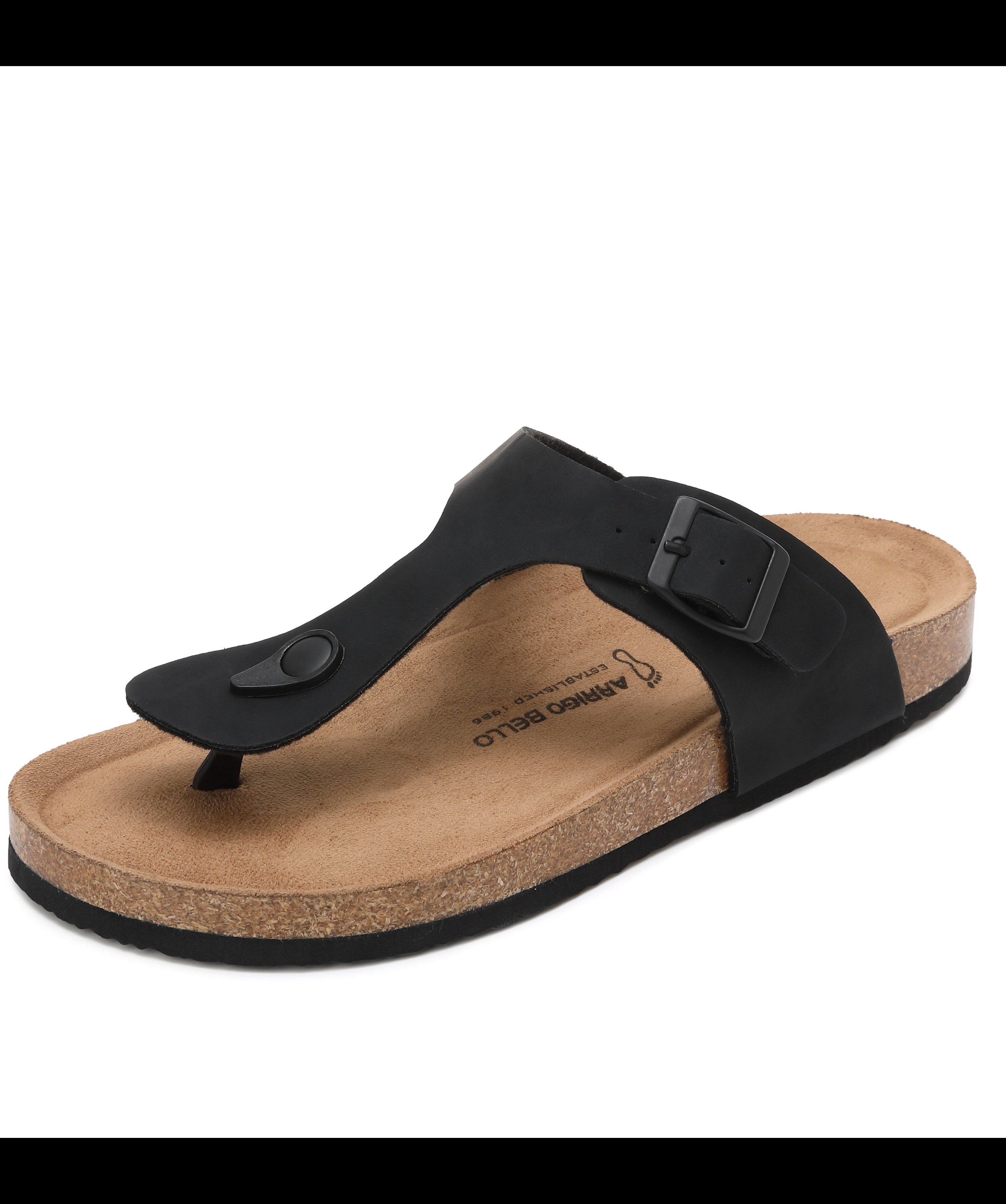 Papuci pentru Bărbați,Model Alexi, Talpă Ergonomica, Materiale Premium, Casual, Arrigo Bello, Negru