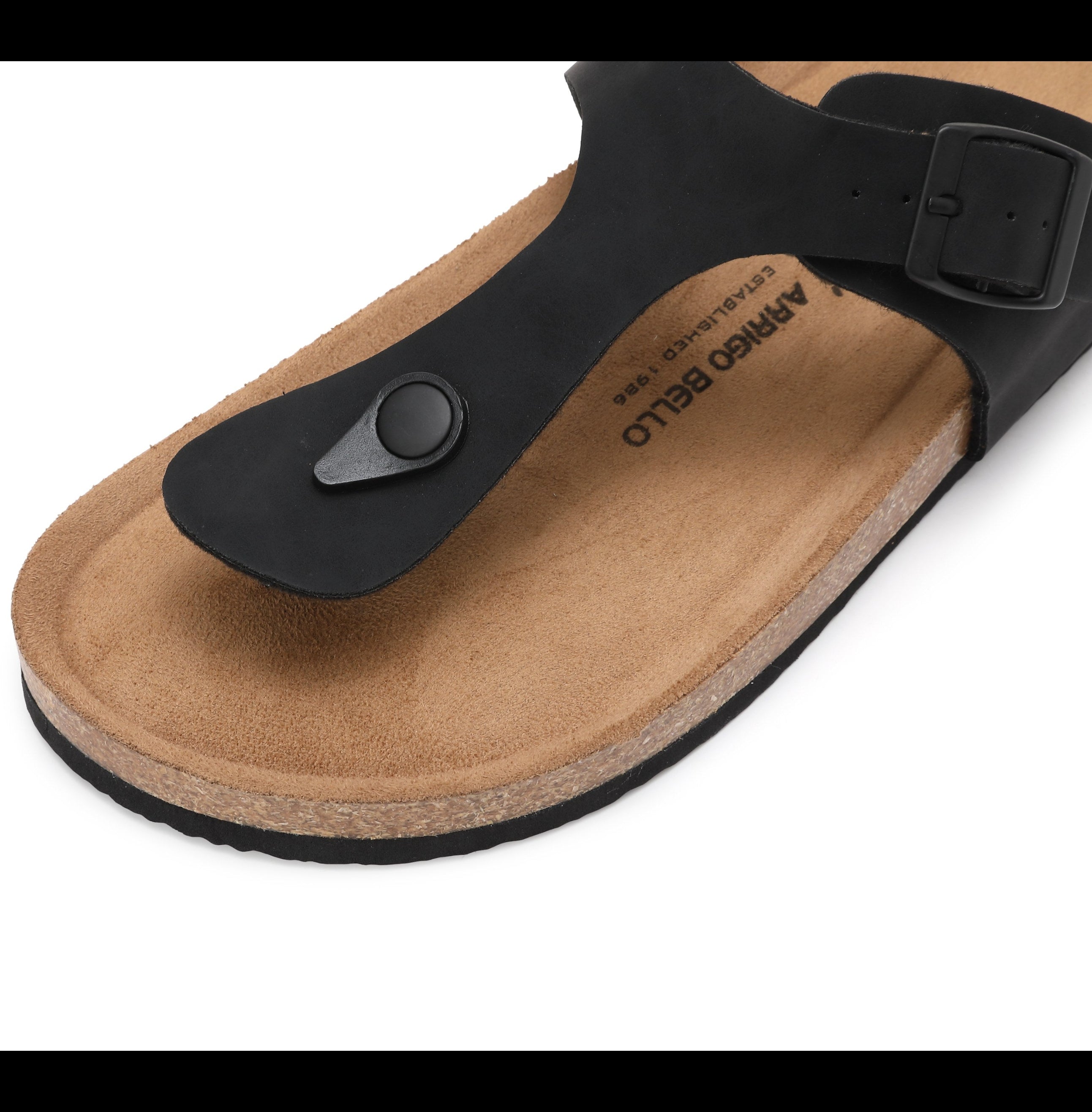 Papuci pentru Bărbați,Model Alexi, Talpă Ergonomica, Materiale Premium, Casual, Arrigo Bello, Negru