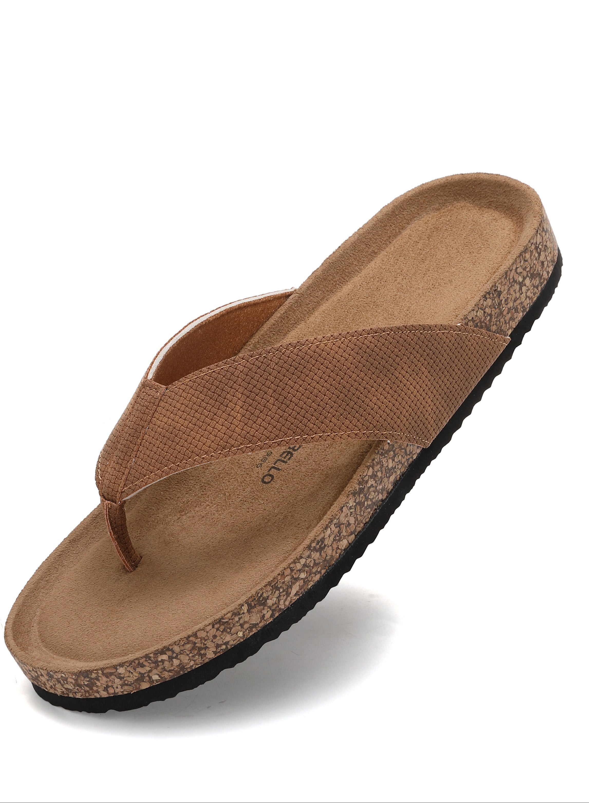 Papuci Casual pentru Barbați, Model Felix, Materiale Premium, Talpa Ergonomica, Confort sporit, Camel, Arrigo Bello