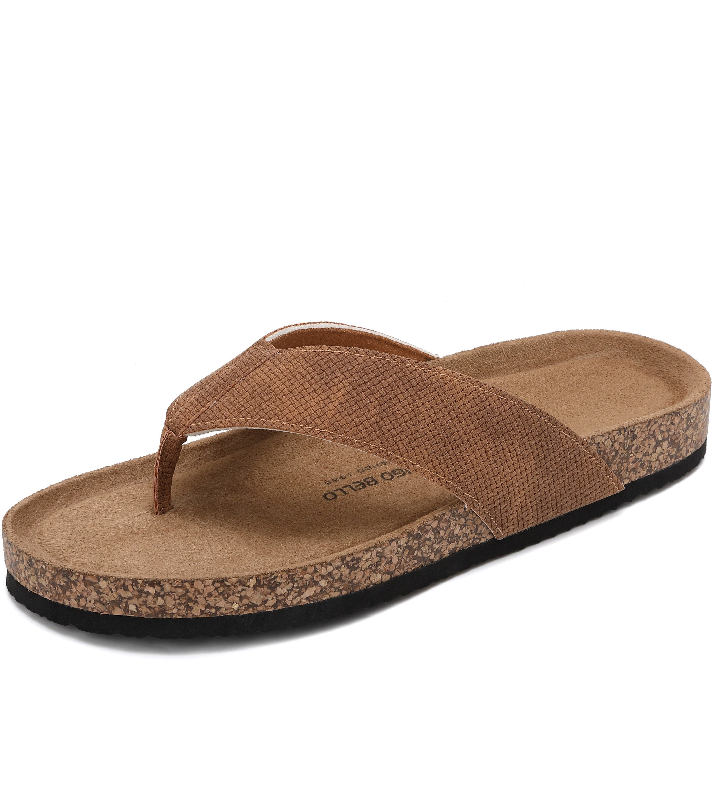 Papuci Casual pentru Barbați, Model Felix, Materiale Premium, Talpa Ergonomica, Confort sporit, Camel, Arrigo Bello