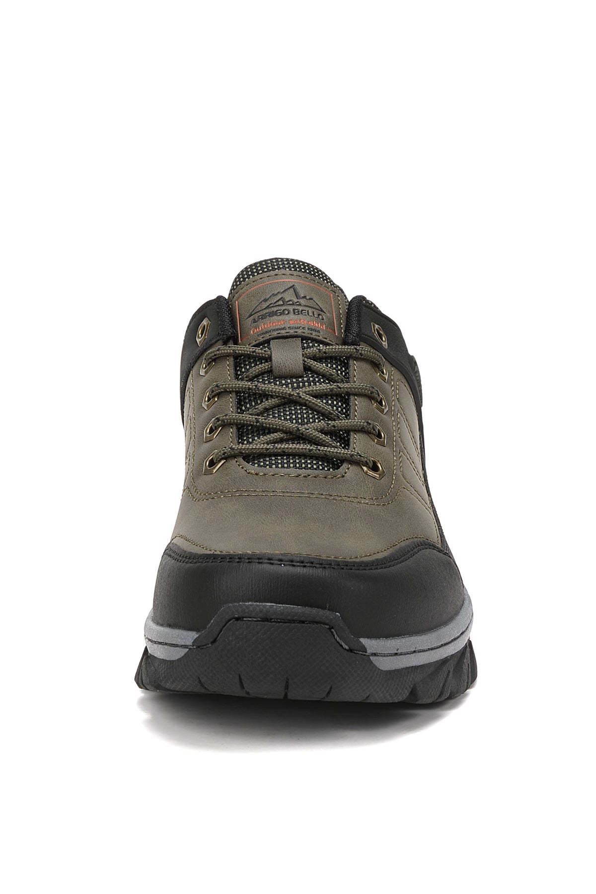Adidasi pentru Barbati, Model Oven, Trekking, Piele ecologica Premium, Talpa Cusuta, Rezistenti, Arrigo Bello, Khaki
