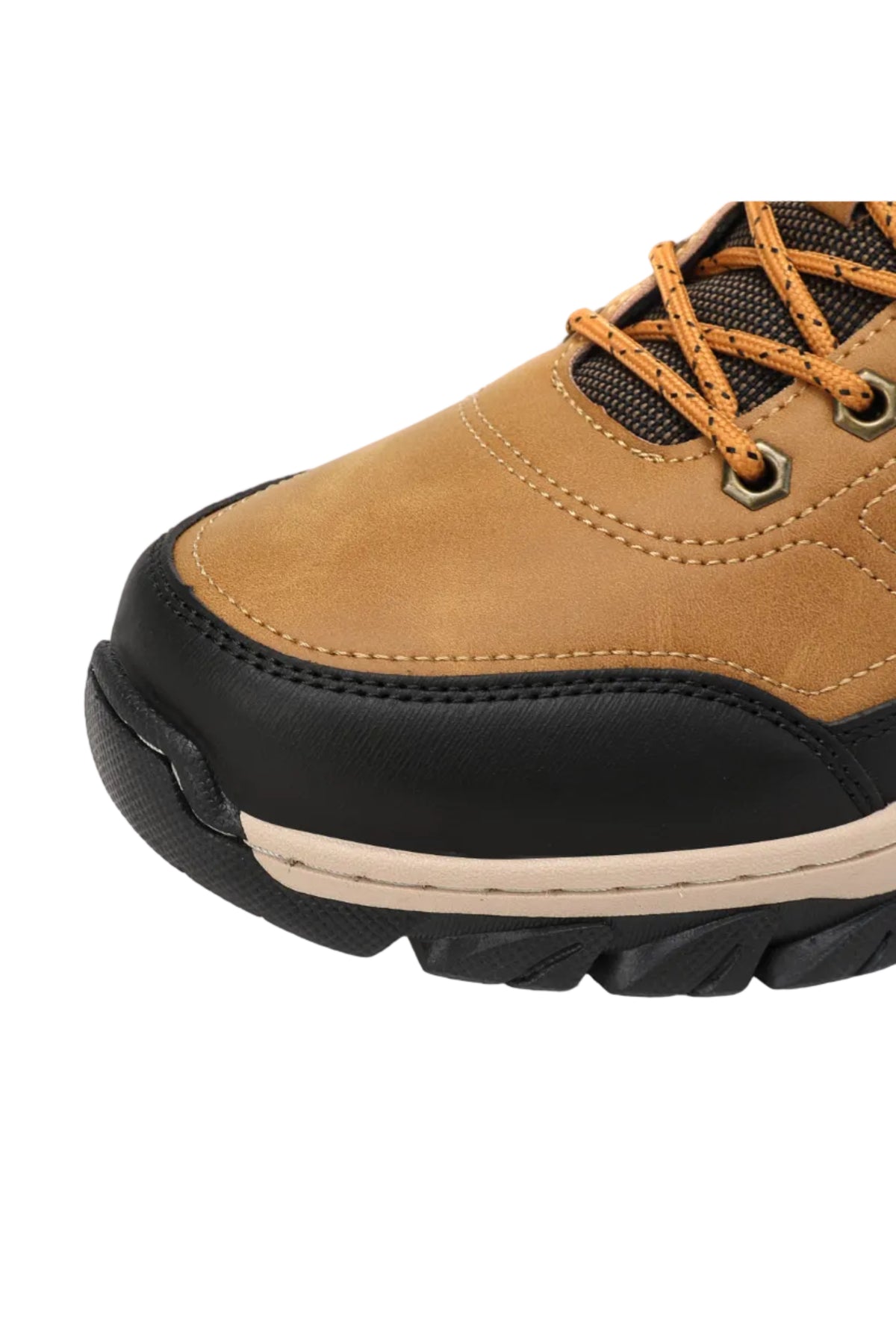 Adidasi pentru Barbati, Model Oven, Trekking, Piele ecologica Premium, Talpa Cusuta, Rezistenti, Arrigo Bello, Camel