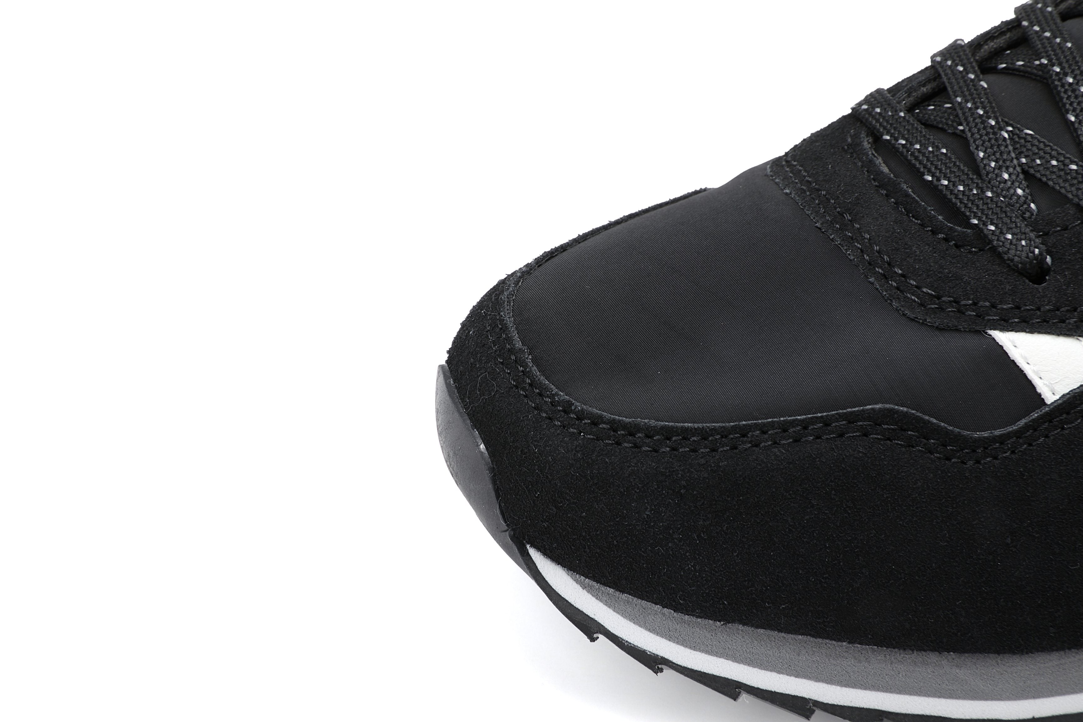 Adidasi casual pentru Barbati, Model Yvar, Realizati din textil- fâș, Insertii piele ecologica, Talpa usoara, Arrigo Bello,Negru
