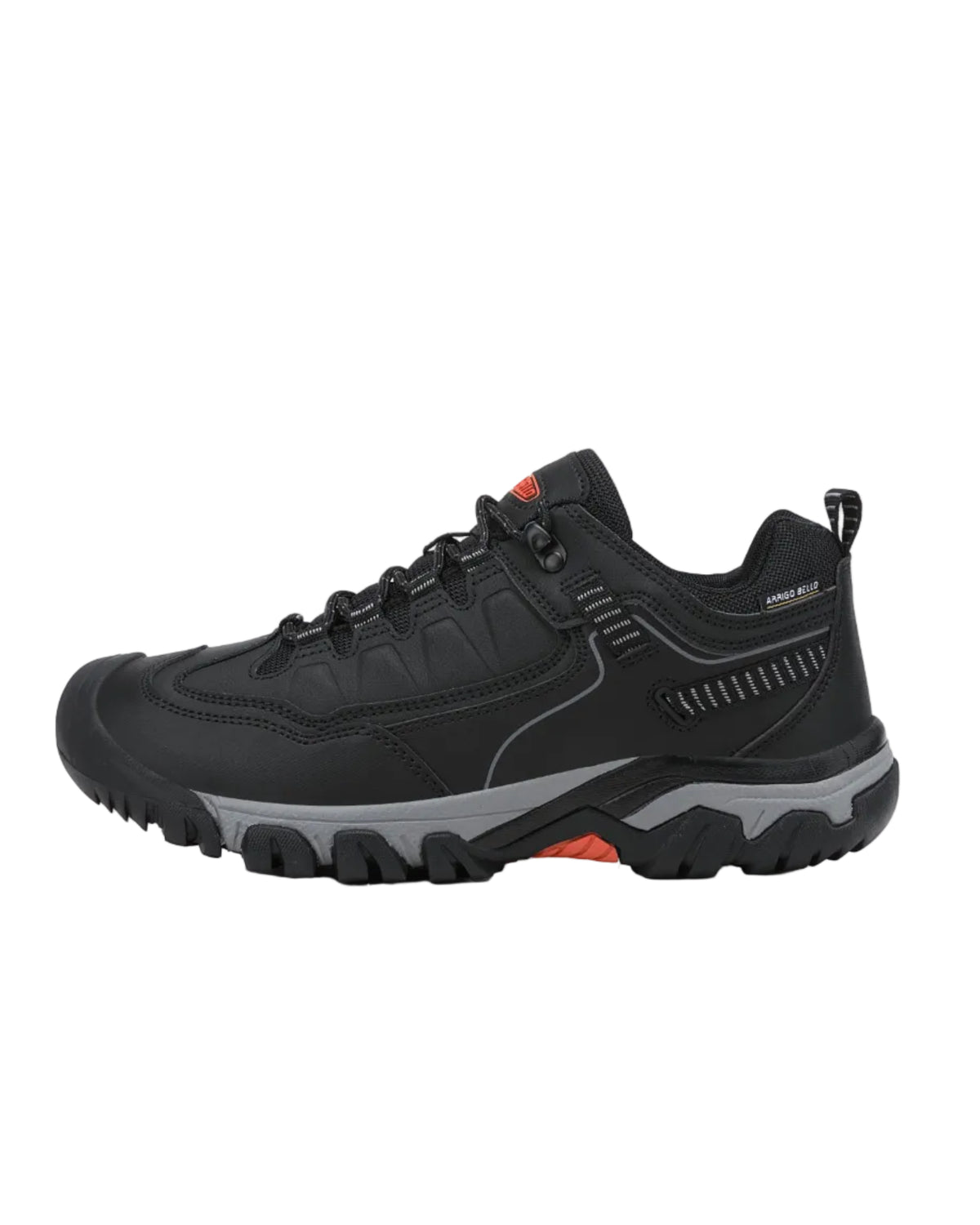 Adidasi Waterproof Trekking pentru Barbati,Model Raj,– Talpa Robusta Antiderapanta, Protectie Cauciucata Degete, Materiale Premium, Arrigo Bello Negru
