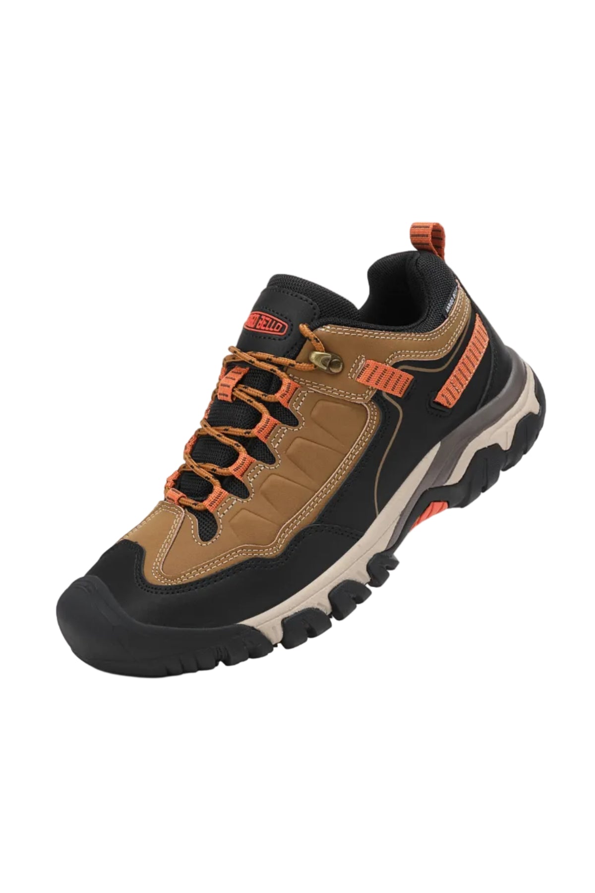 Adidasi Waterproof Trekking pentru Barbati, Model Raj – Talpa Robusta Antiderapanta, Protectie Cauciucata Degete, Materiale Premium, Arrigo Bello Camel