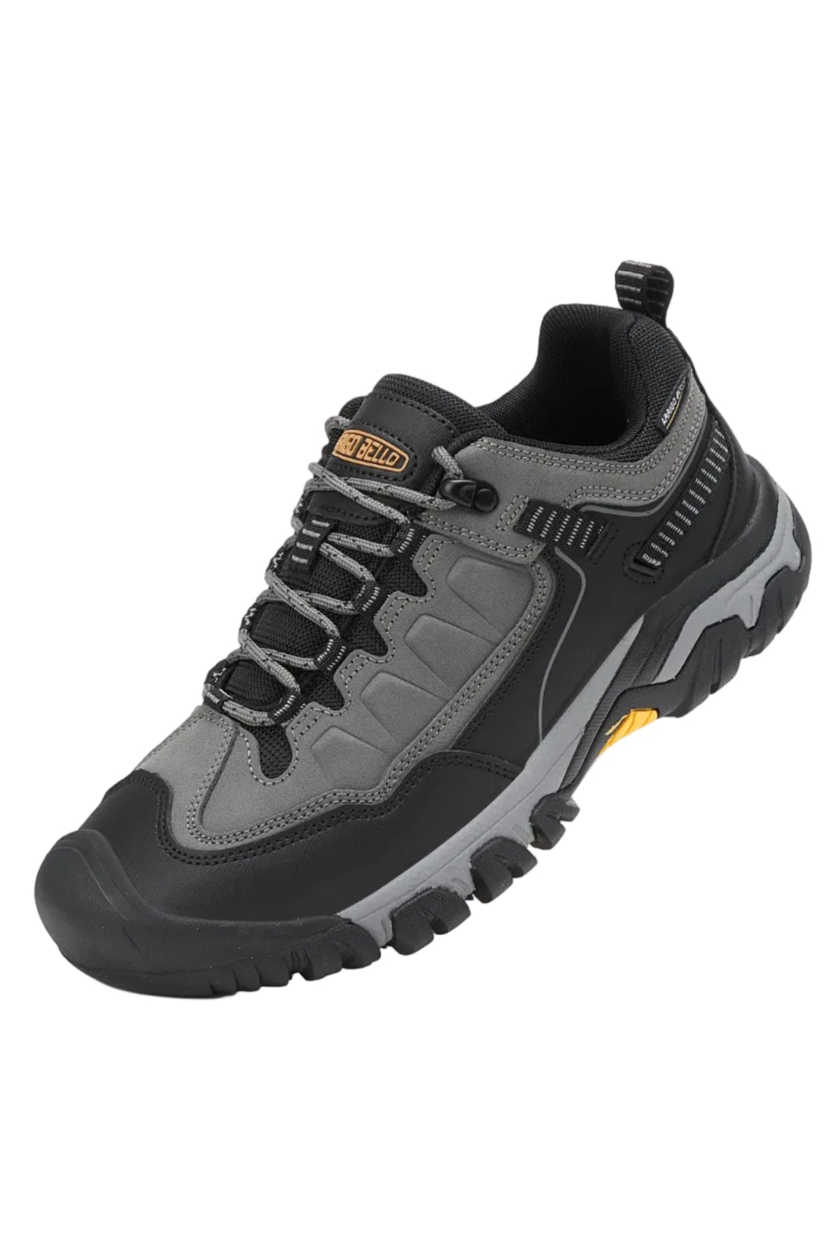 Adidasi Waterproof Trekking pentru Barbati , Model Raj– Talpa Robusta Antiderapanta, Protectie Cauciucata Degete, Materiale Premium, Arrigo Bello, Gri