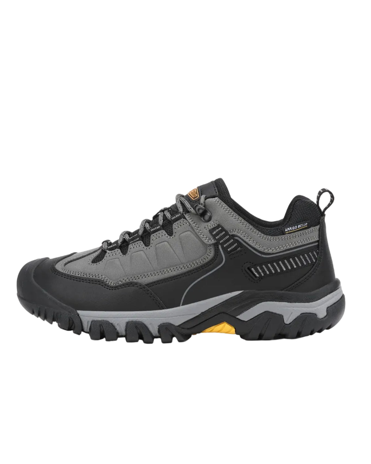 Adidasi Waterproof Trekking pentru Barbati , Model Raj– Talpa Robusta Antiderapanta, Protectie Cauciucata Degete, Materiale Premium, Arrigo Bello, Gri