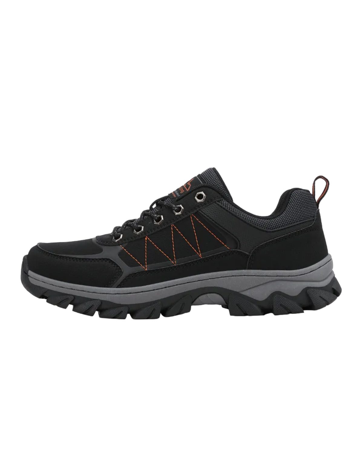 Adidasi Trekking pentru Barbati, Model Noris, Piele ecologica,  Talpa Cusuta Antiderapanta – Confortabili si Rezistenti, Ax Boxing, Negru