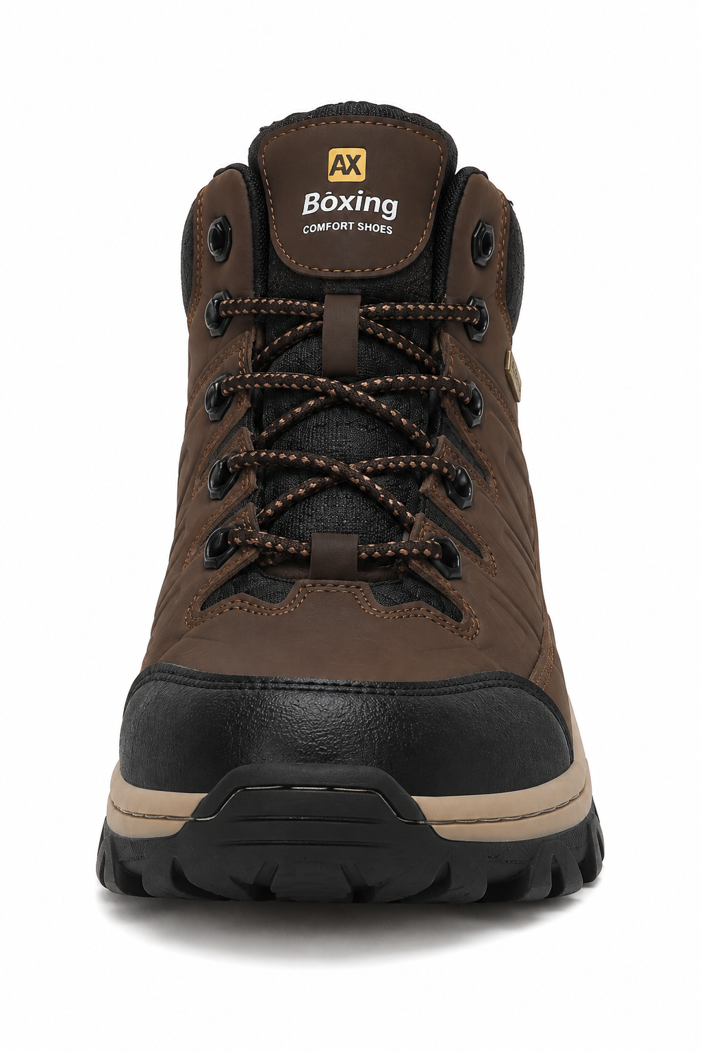 Bocanci imblaniti Barbati, Model Doris, Talpa Cusuta si Antiderapanta, Piele ecologica Premium, Ax Boxing, Maro