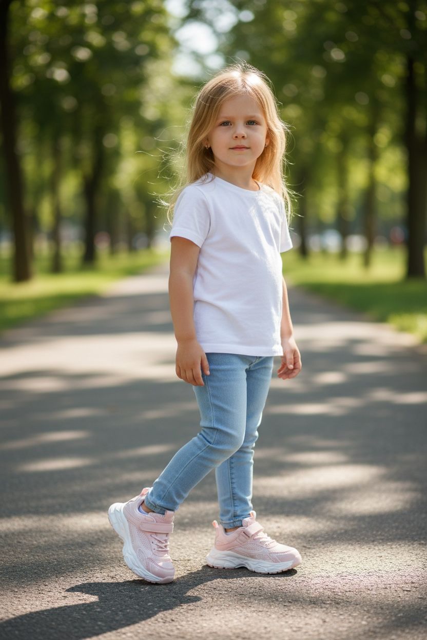 Adidași sport pentru Fete, Model Gori, Talpă super ușoară din spumă, Material textil respirabil, Inchidere arici și șiret elastic