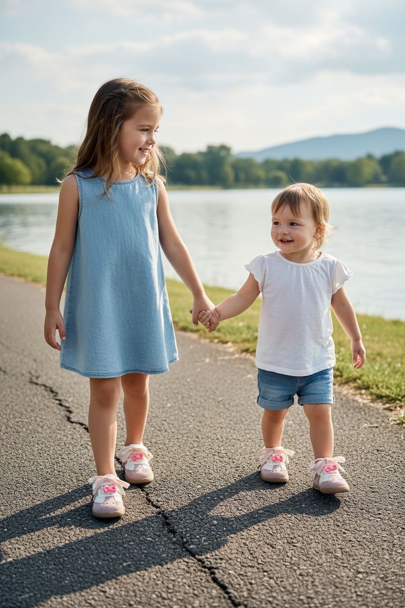 Adidași tip Teniși Fete, Model Elia, Piele ecologică, Talpă flexibilă din cauciuc moale, Inchidere Arici și șiret, Accesoriu detașabil