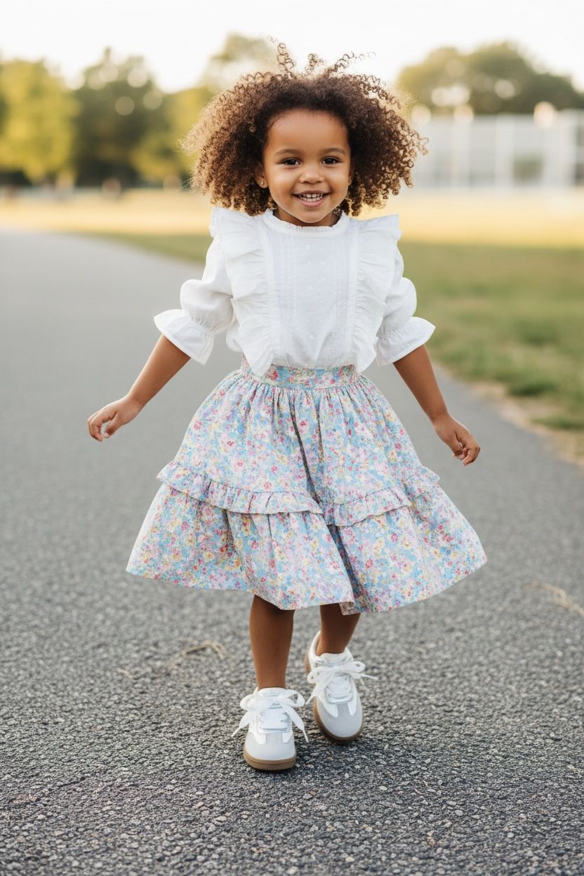 Adidași tip Teniși pentru Fete, Model Mara, Piele ecologică, Talpă flexibilă, Inchidere cu șiret