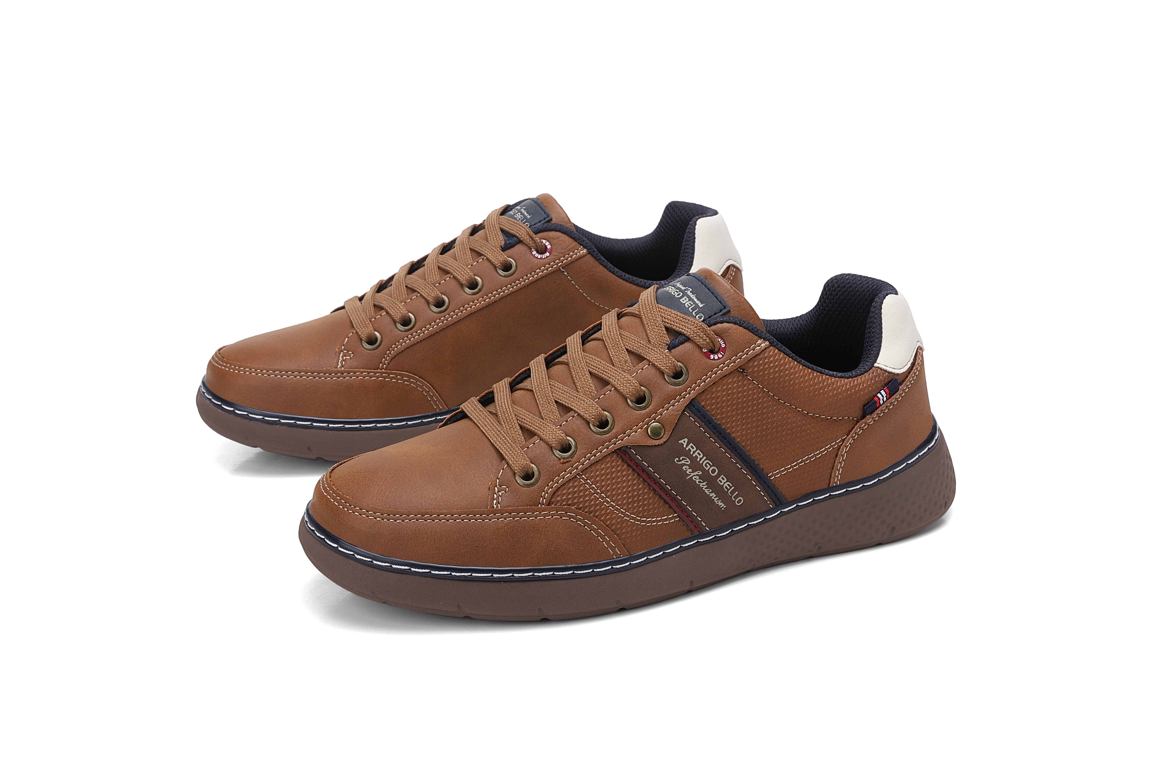 Adidasi Casual pentru Barbati, Model Calder, Talpa Usoara din spuma, Piele ecologica premium, Arrigo Bello
