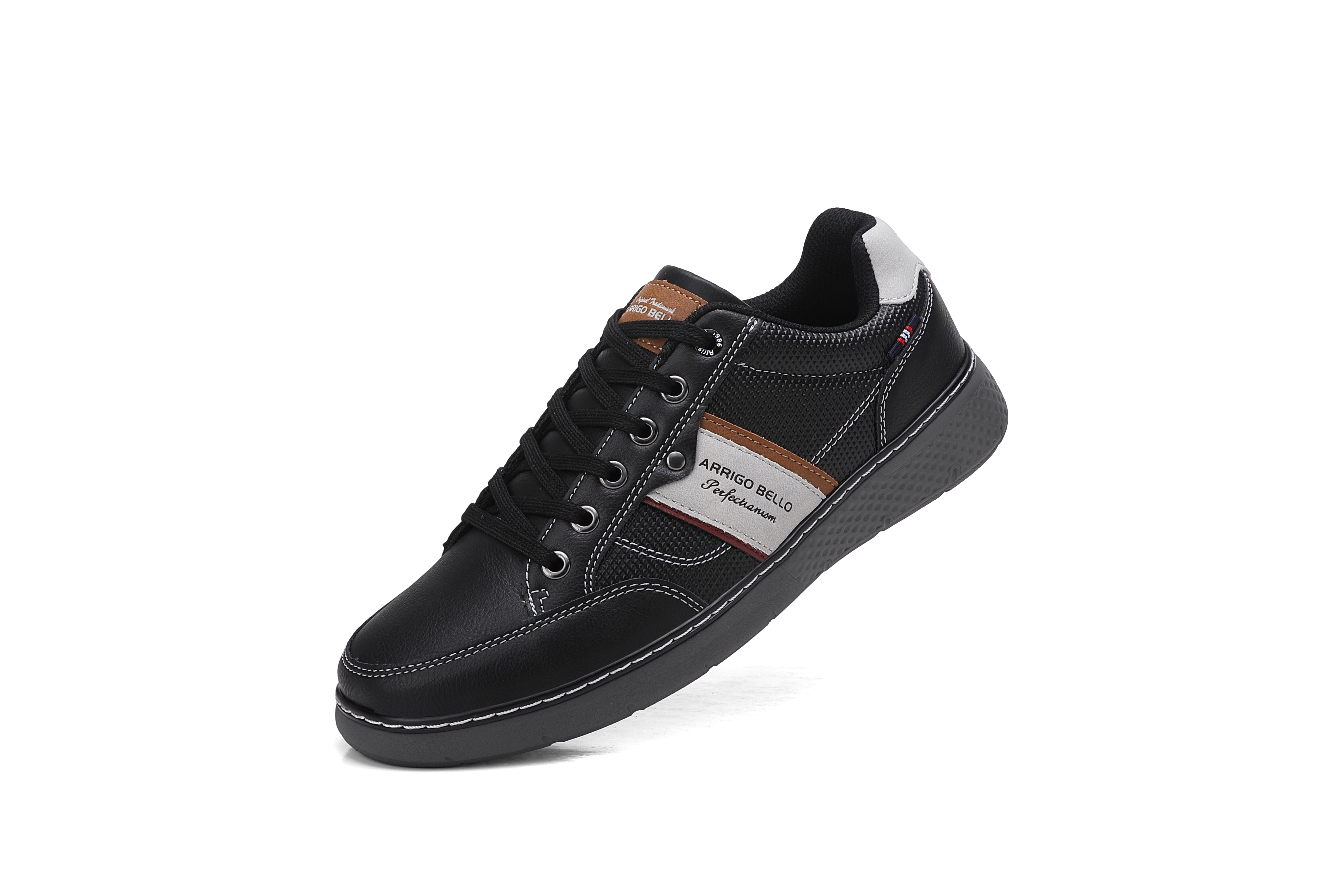 Adidasi Casual pentru Barbati, Model Calder, Talpa Usoara din spuma, Piele ecologica premium, Arrigo Bello