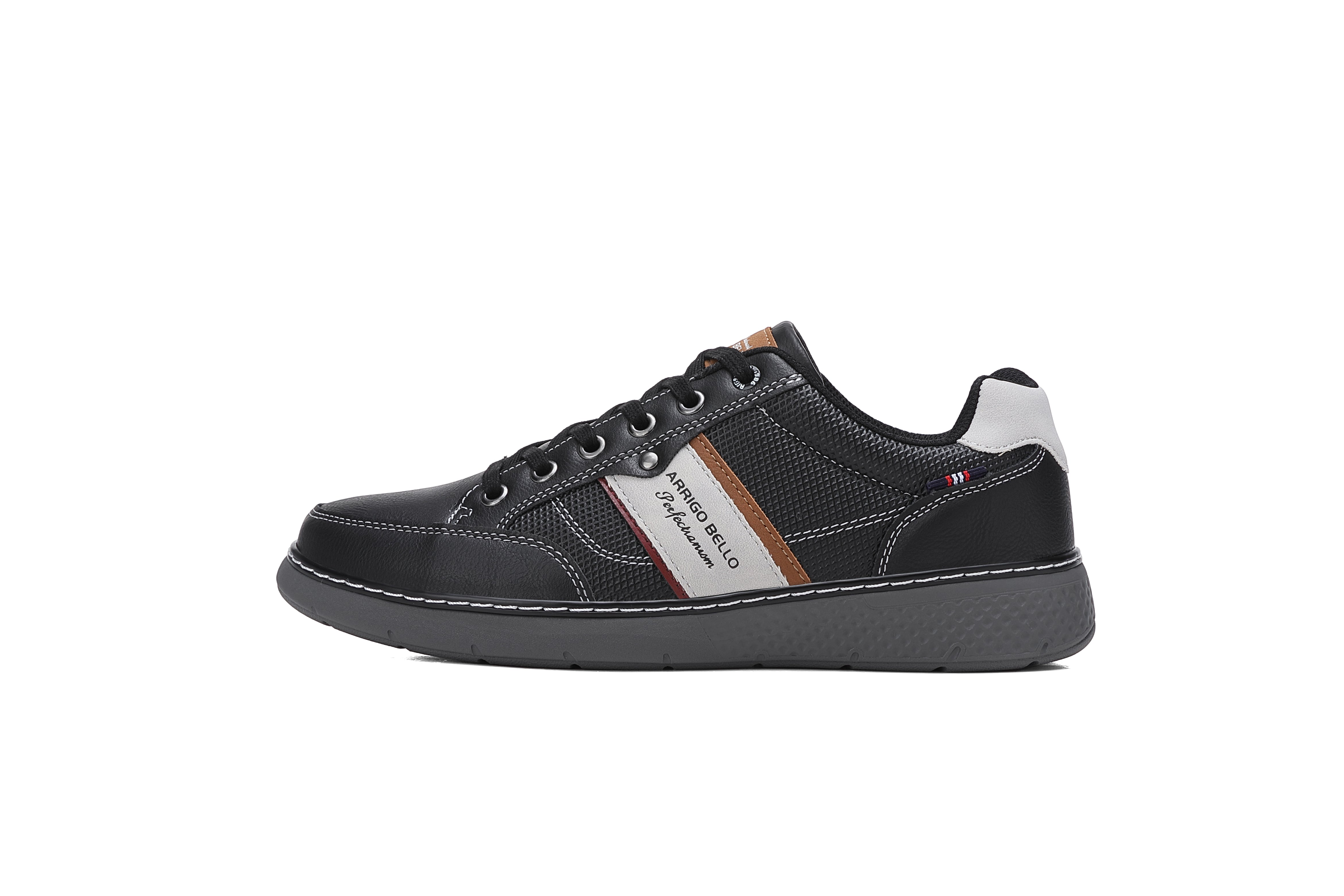 Adidasi Casual pentru Barbati, Model Calder, Talpa Usoara din spuma, Piele ecologica premium, Arrigo Bello