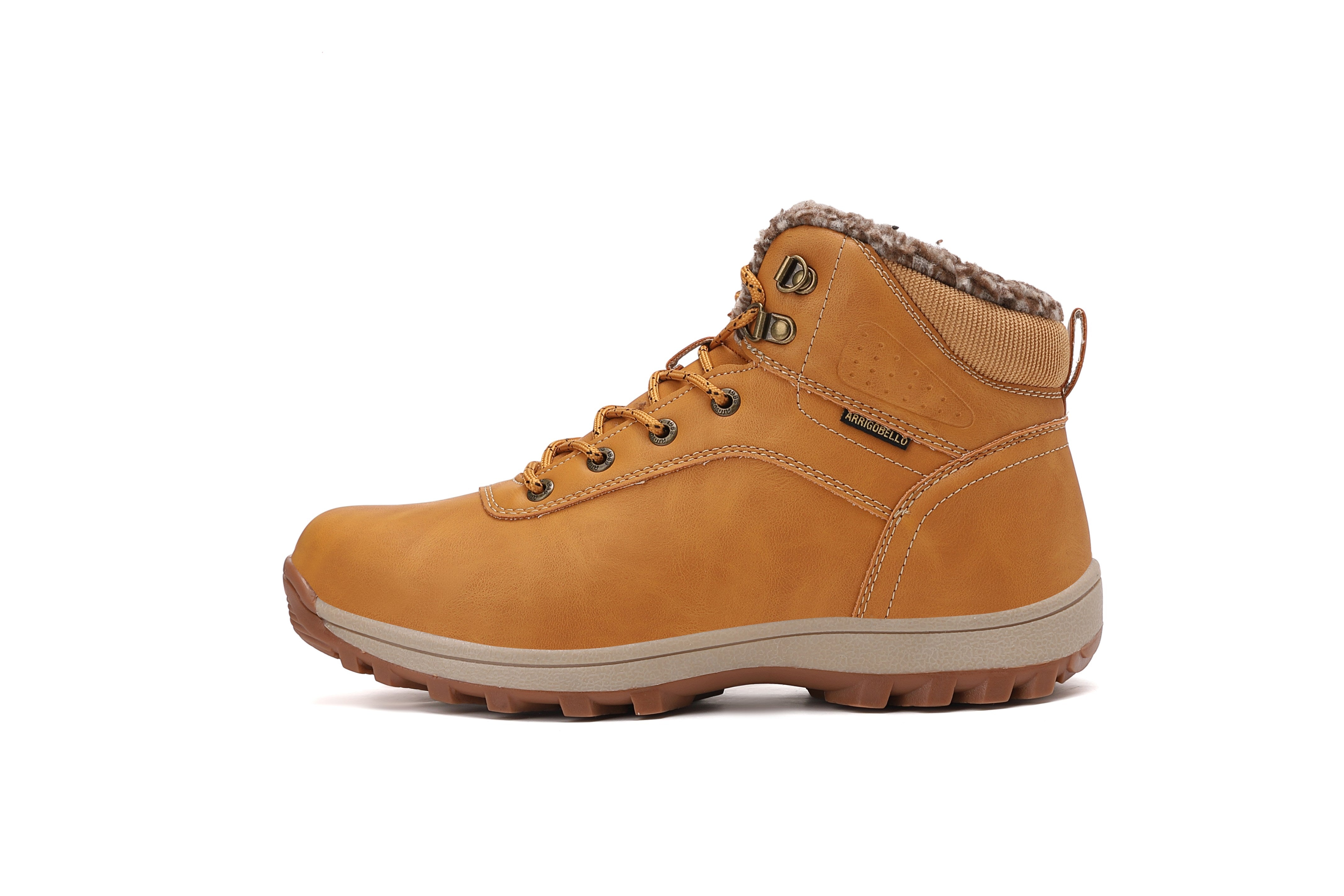 Ghete îmblănite Max pentru bărbați, talpă cusută, piele ecologică, Antiderapante, Arrigo Bello