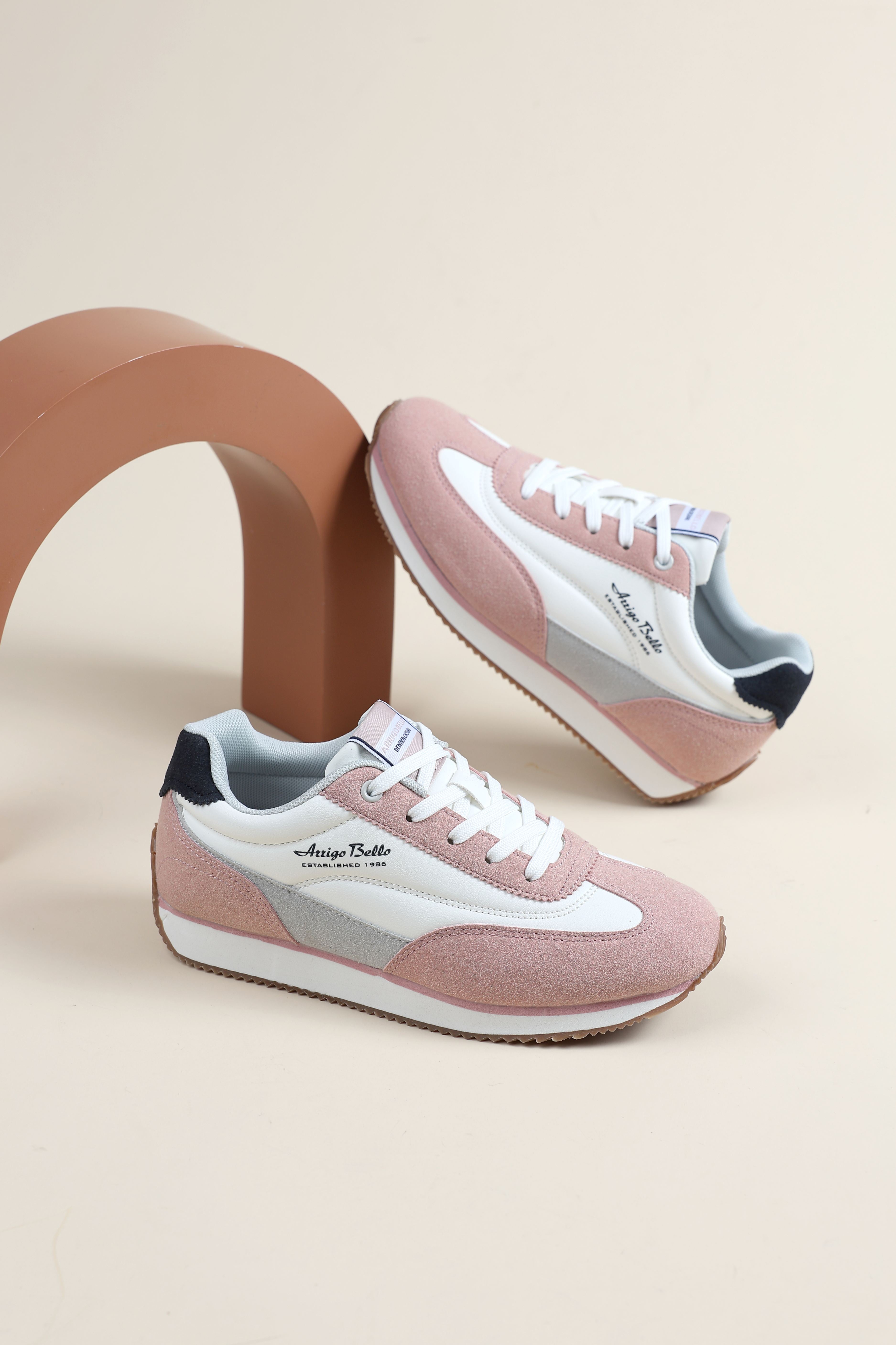 Pantofi casual pentru Dama, Model Lisa, Piele ecologica cu insertii piele naturala, Talpa subtire, Arrigo Bello