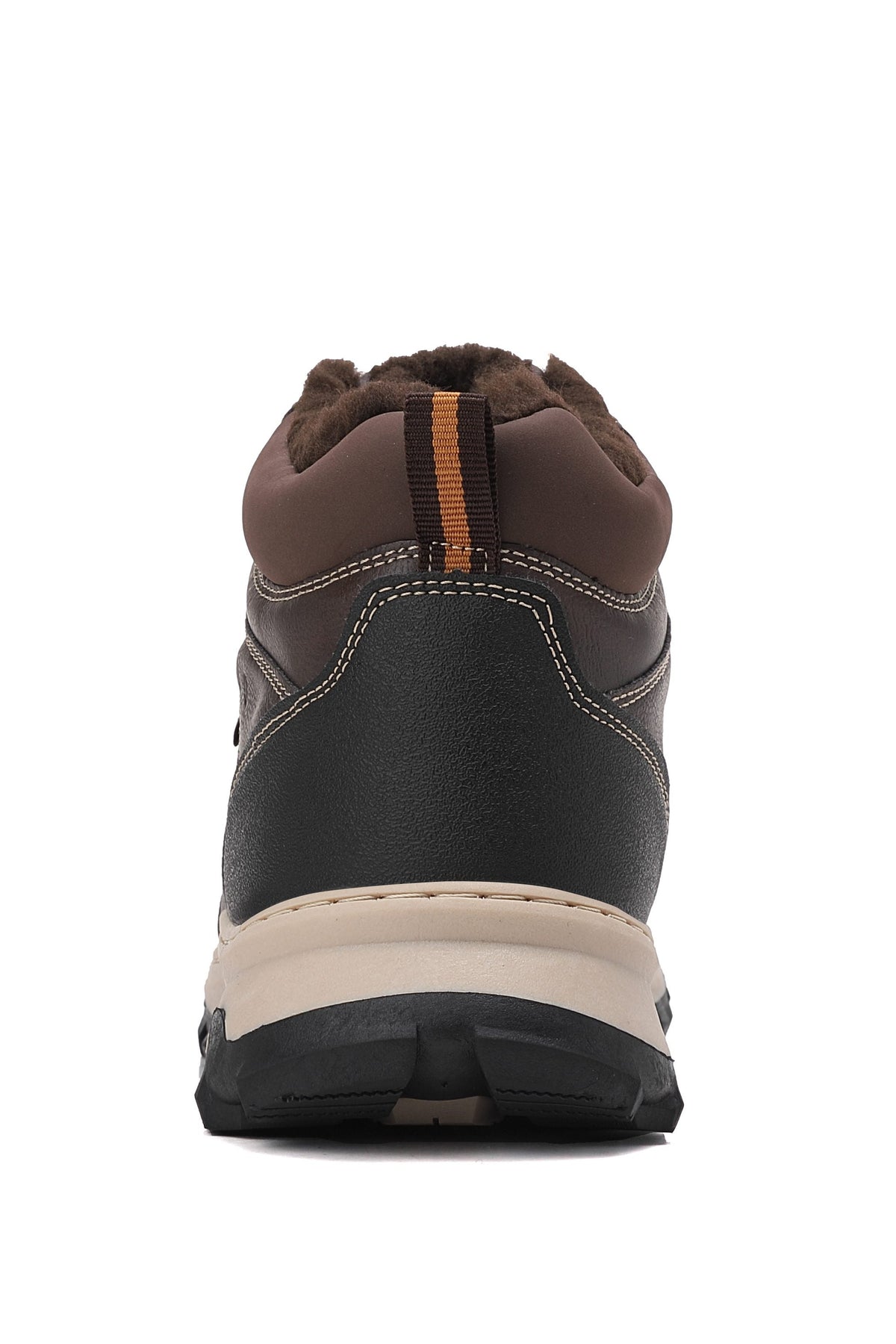 Ghete imblanite pentru Barbati, Model Ruben, Piele Ecologica, Talpa Cusuta, Confortabile si Rezistente, Ax Boxing, Maro inchis