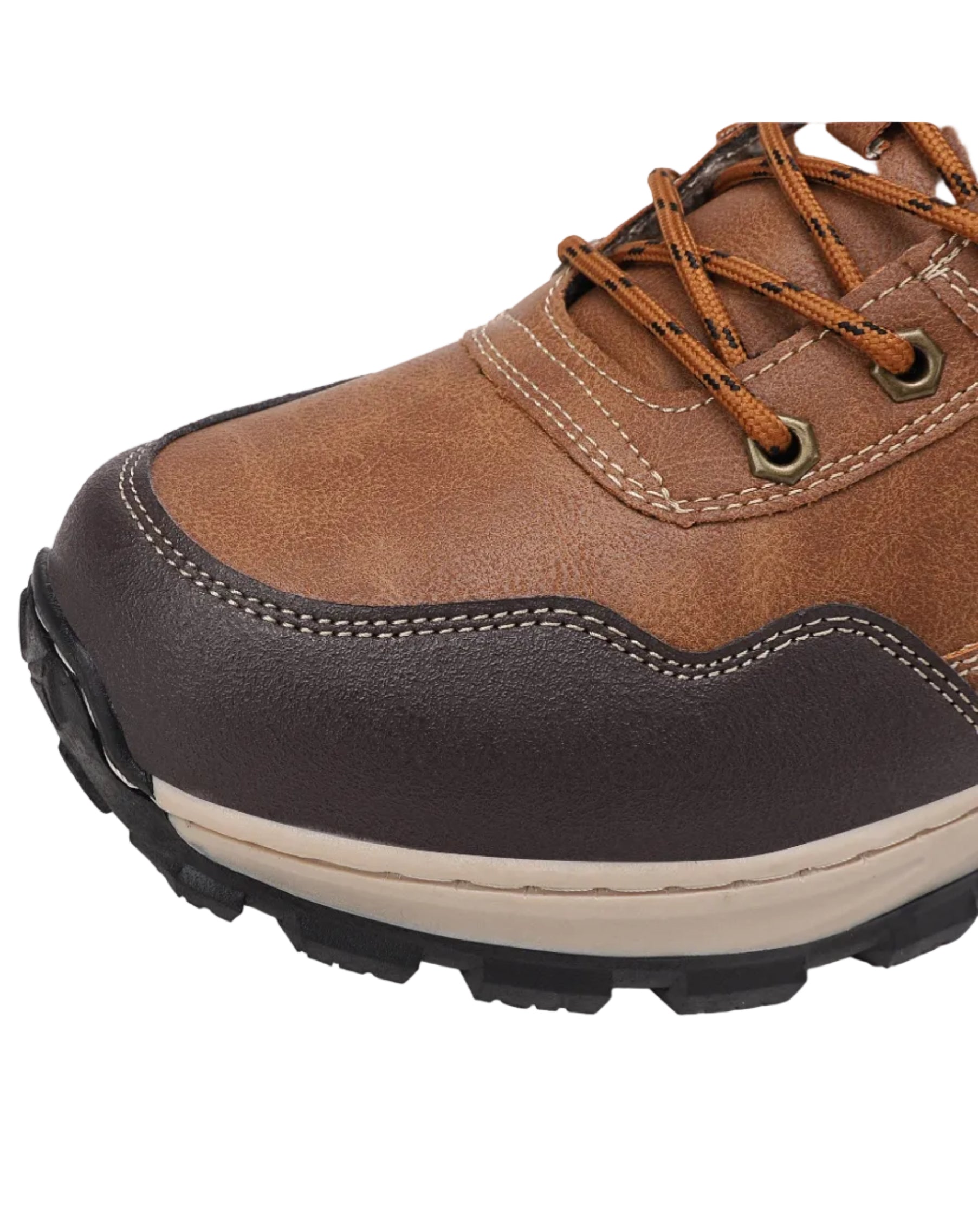 Ghete imblanite pentru Barbati, Model Ruben, Piele Ecologica, Talpa Cusuta, Confortabile si Rezistente, Ax Boxing, Camel