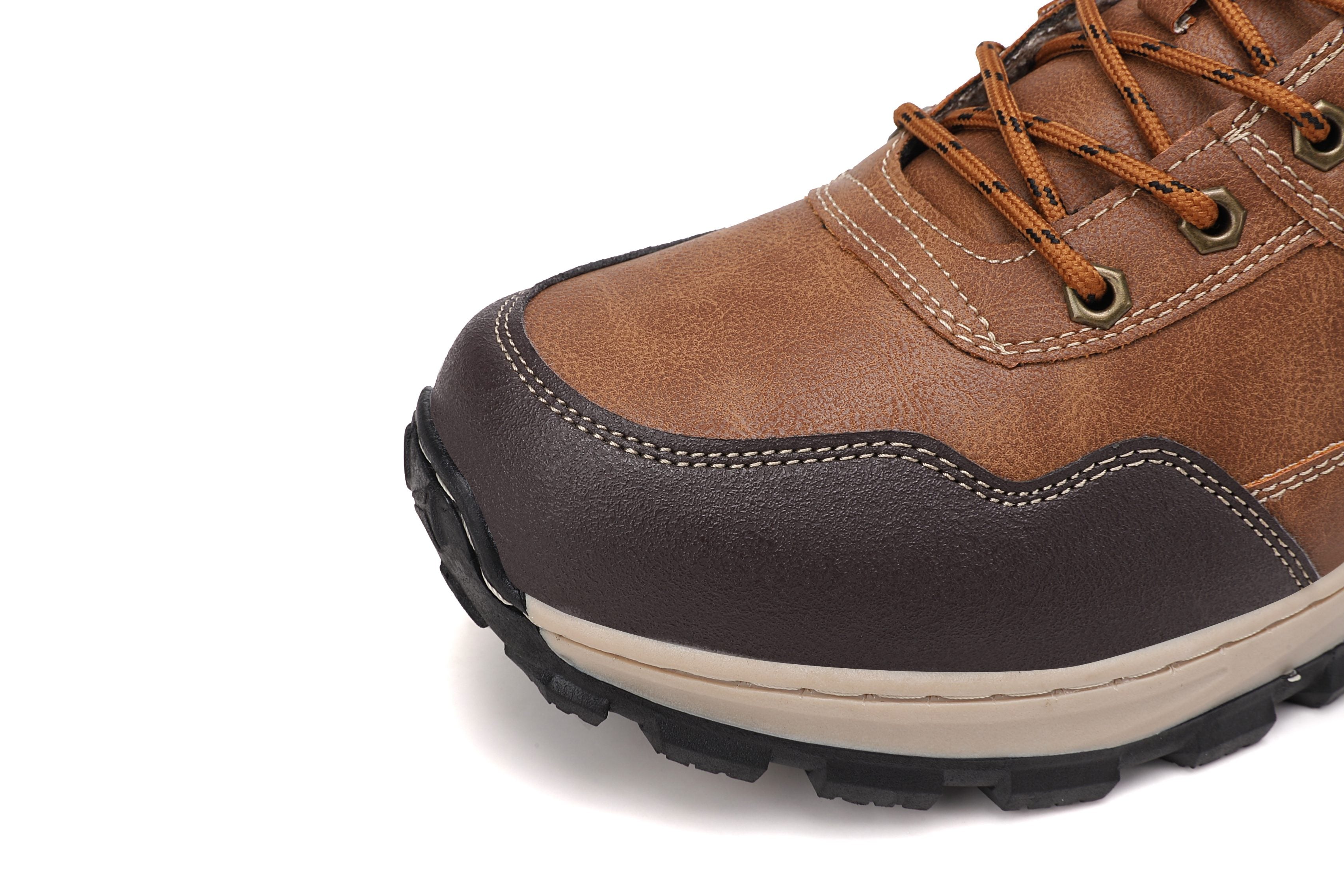 Ghete Ruben imblanite pentru Barbati, tip Bocanci, Piele Ecologica, Talpa Cusuta, Confortabile si Rezistente, Ax Boxing