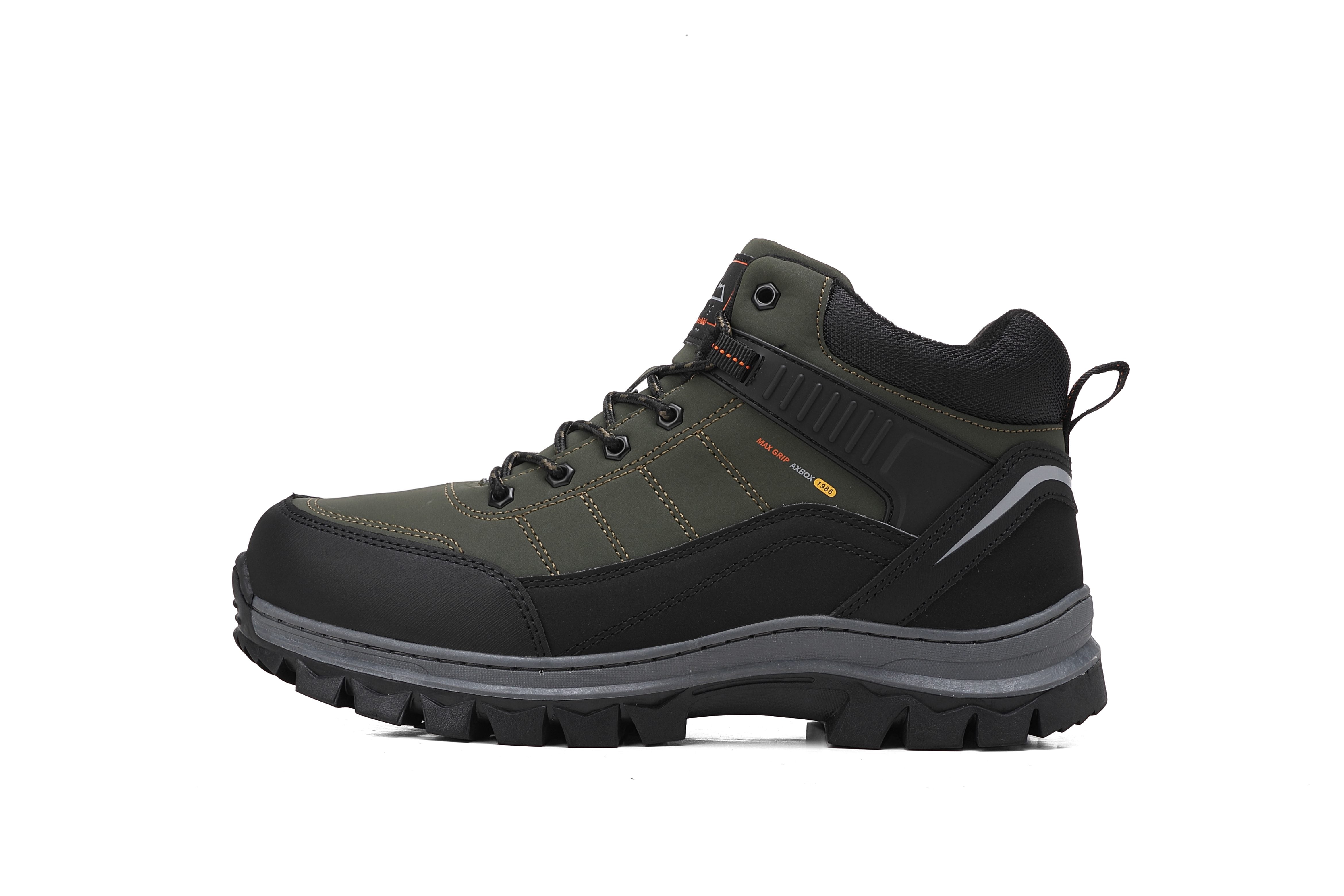 Bocanci imblaniti Cezar pentru Barbati, Piele ecologica Premium, Rezistenti si Confortabili, Talpa cusuta, Antiderapanta, Ax Boxing