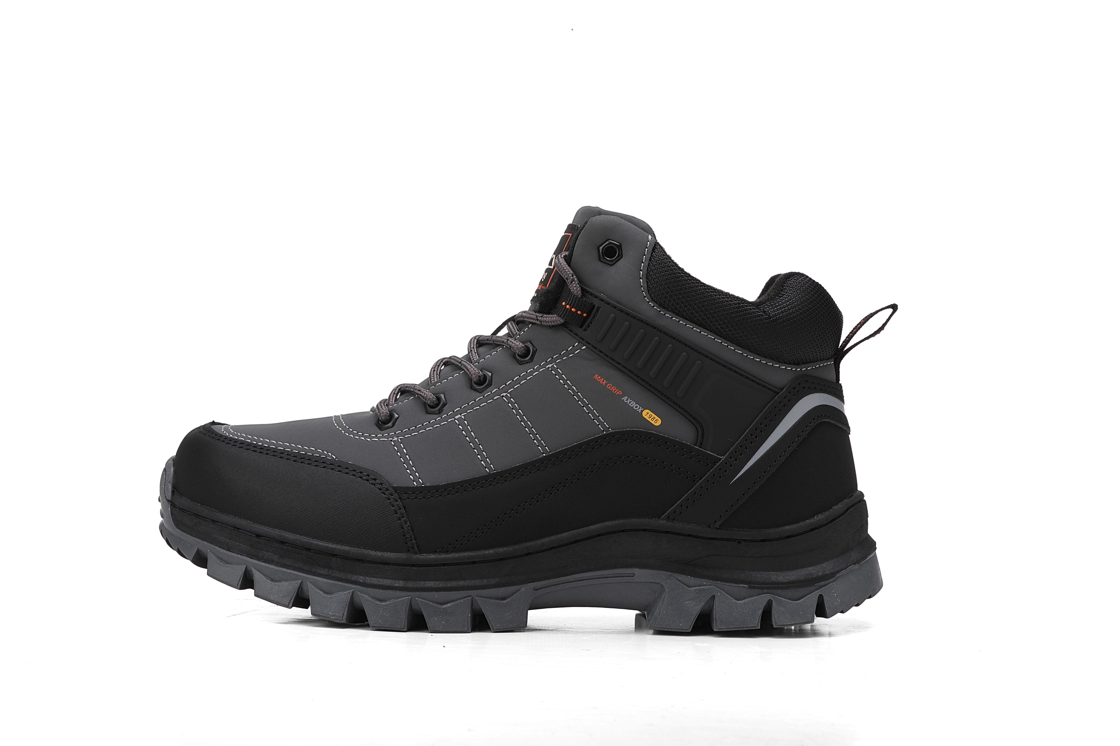 Bocanci imblaniti Cezar pentru Barbati, Piele ecologica Premium, Rezistenti si Confortabili, Talpa cusuta, Antiderapanta, Ax Boxing