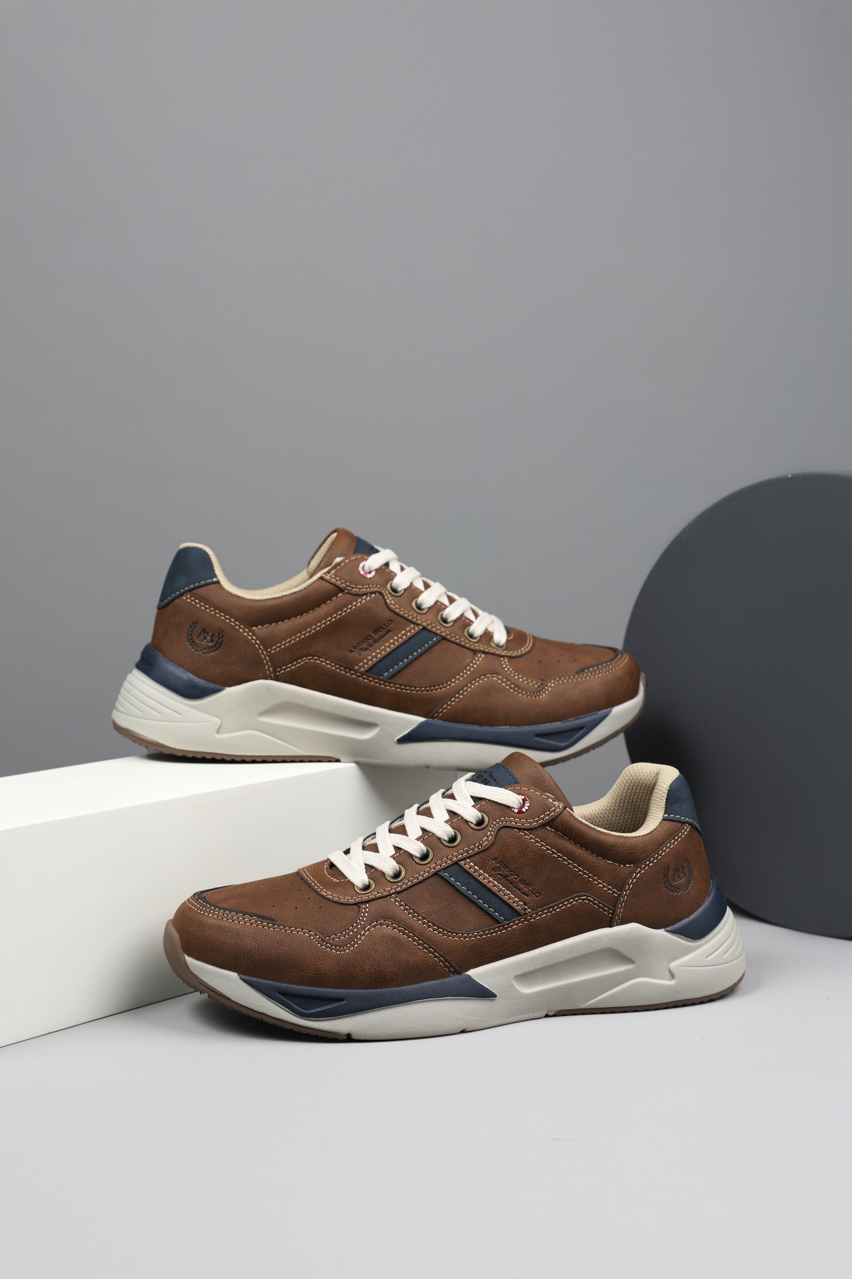 Adidasi casual-sport pentru Barbati, Model Lucian,Talpa Usoara de Spuma, Piele ecologica Premium, Confort Sporit, Arrigo Bello