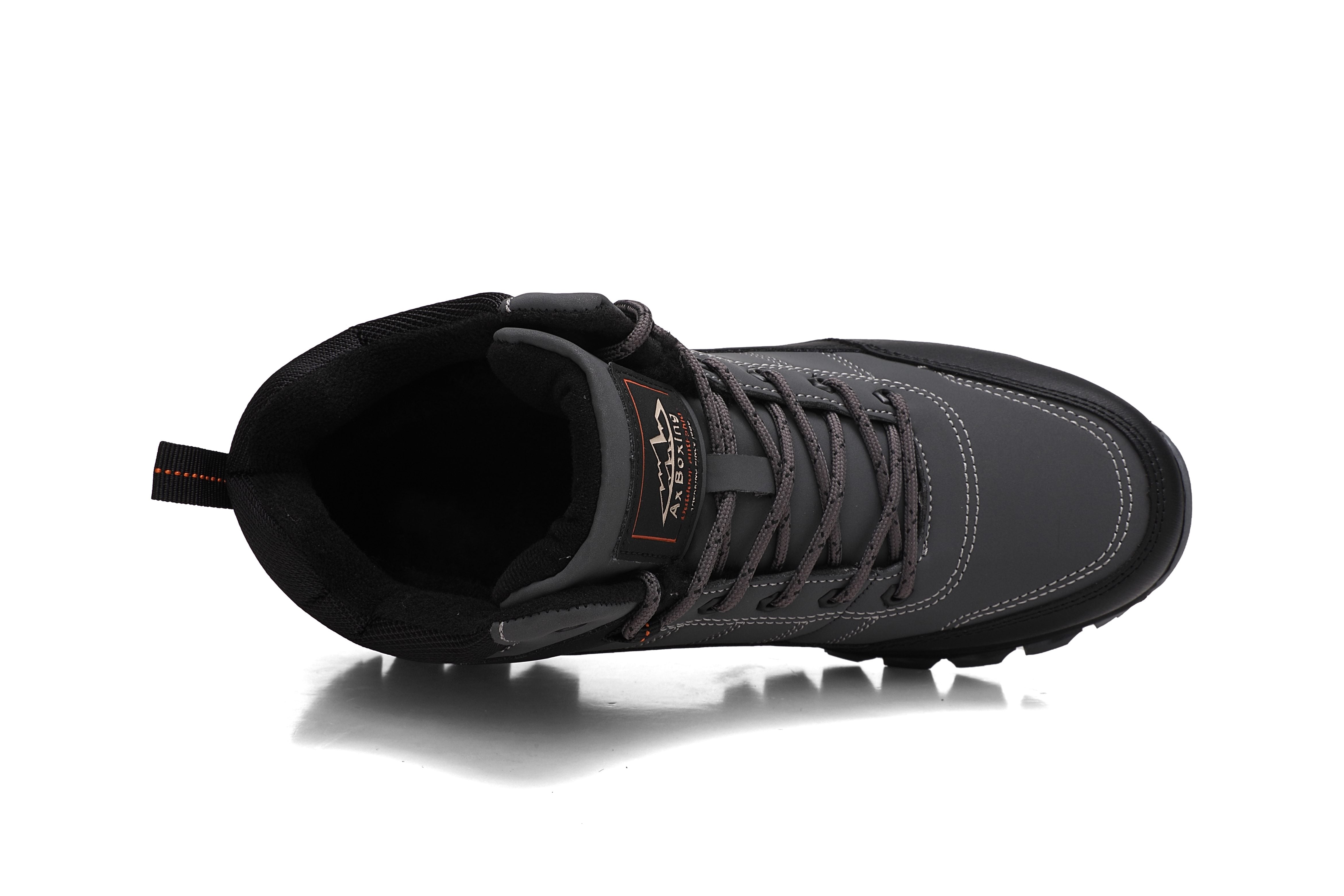 Bocanci imblaniti Cezar pentru Barbati, Piele ecologica Premium, Rezistenti si Confortabili, Talpa cusuta, Antiderapanta, Ax Boxing