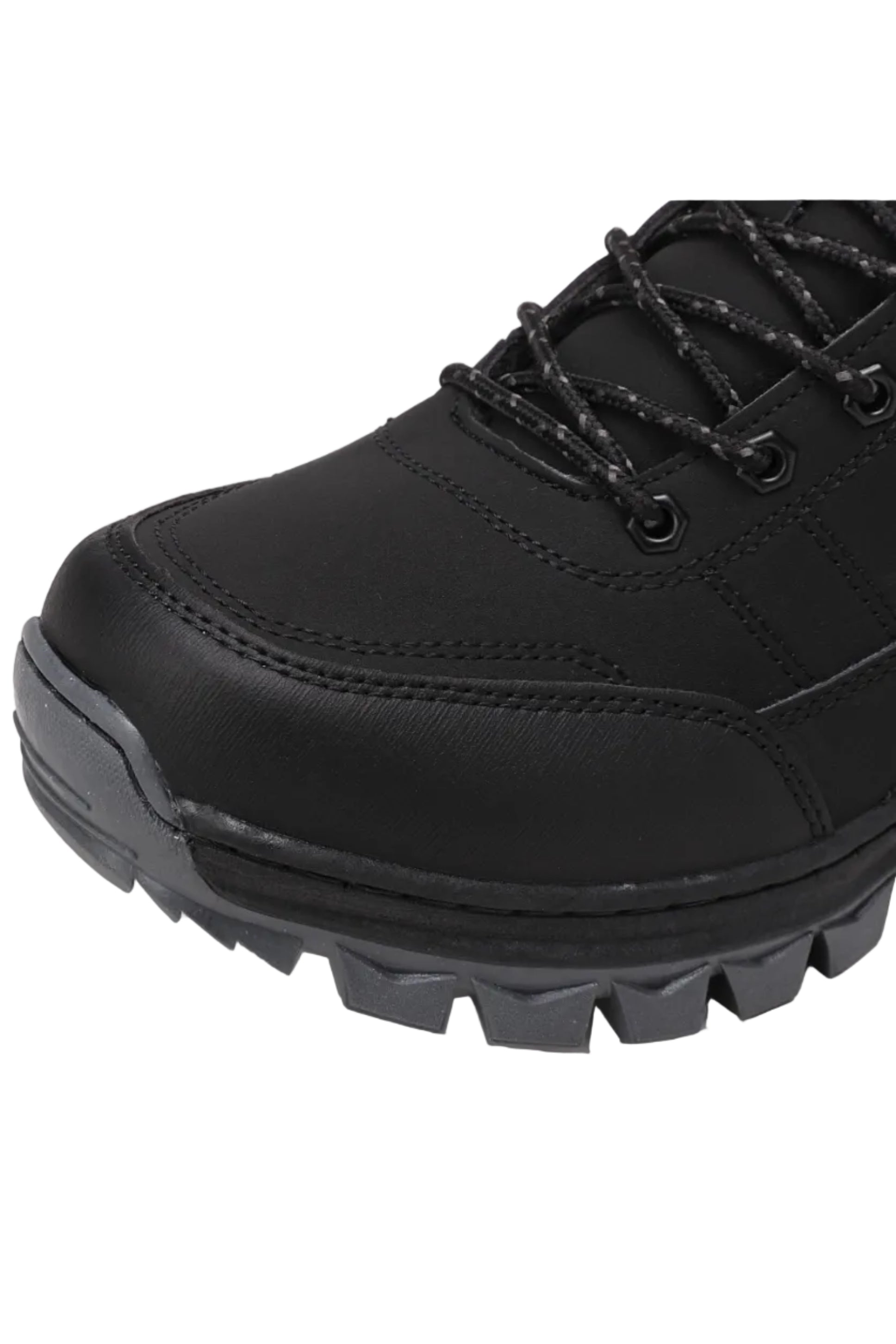 Bocanci imblaniti pentru Barbati, Model Cezar,Piele ecologica Premium, Rezistenti si Confortabili, Talpa cusuta, Antiderapanta, Ax Boxing, Negru