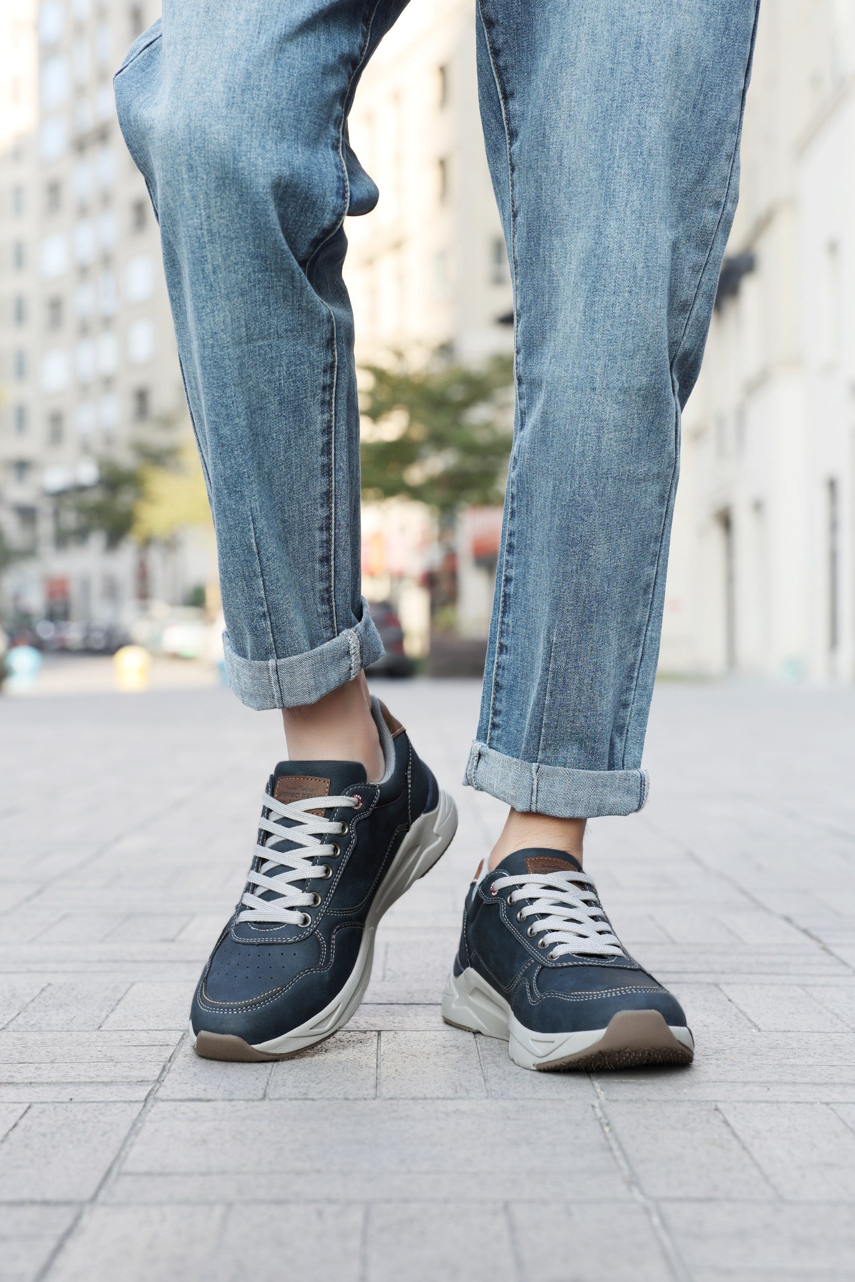 Pantof casual-sport Lucian Barbati, Talpa Usoara de Spuma, Piele ecologica Premium, Confort Sporit, Arrigo Bello