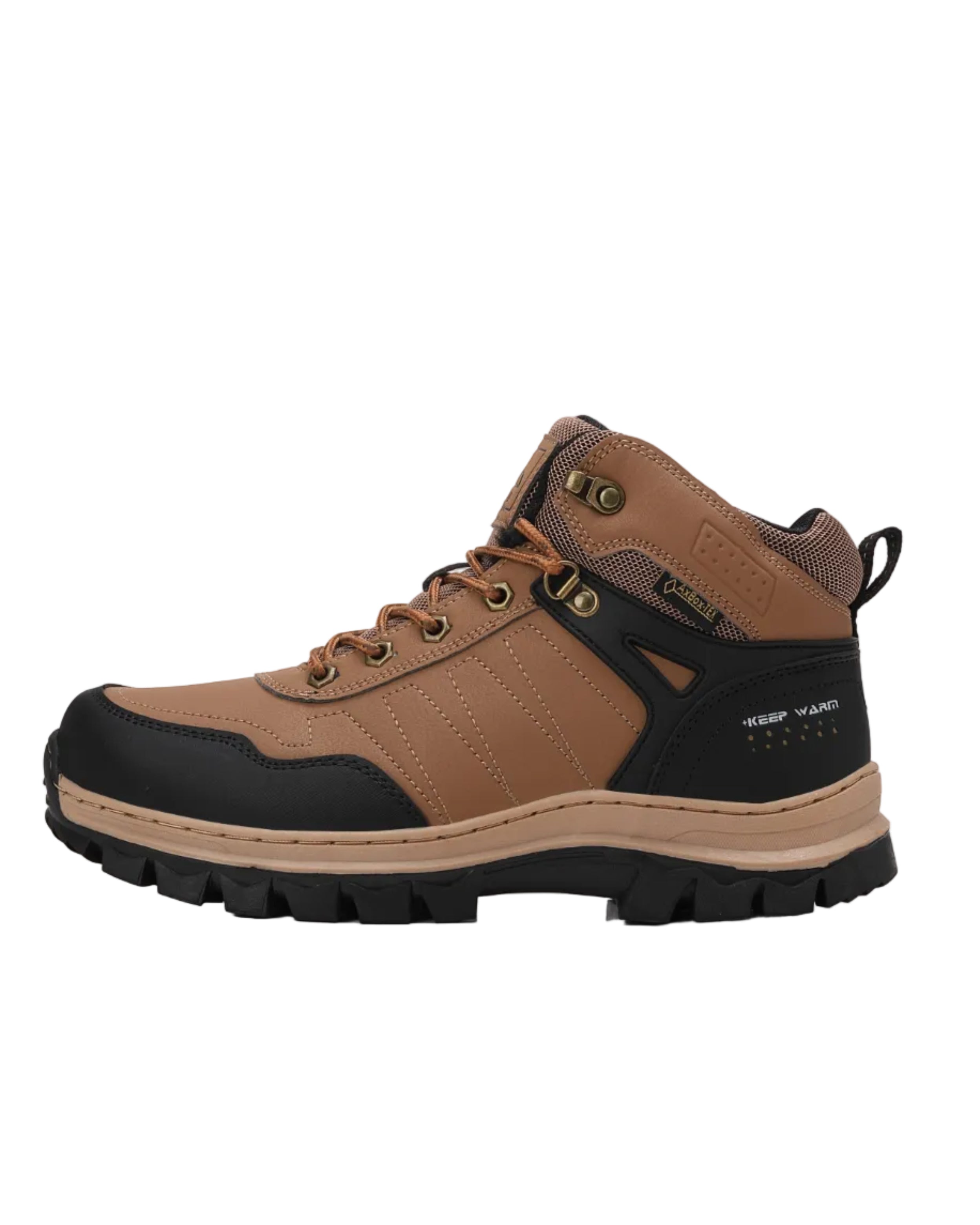Ghete pentru Dama si Copii, Model Taylor, Imblaniti, Talpa cusuta -Antiderapanta, Piele ecologica, Ax Boxing, Camel