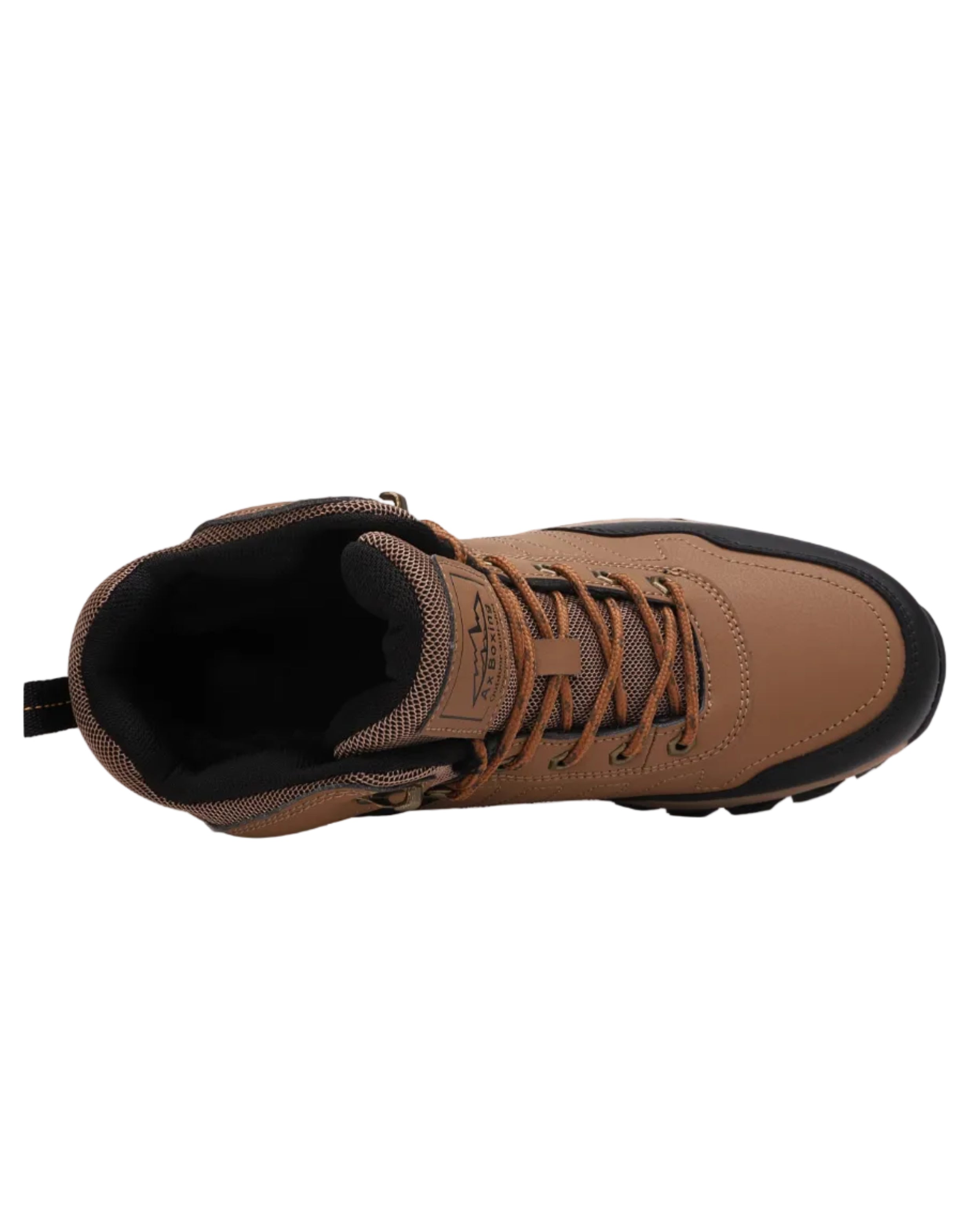 Ghete pentru Barbati, Model Karim, Imblanite, Talpa Antiderapanta-Cusuta, Piele Ecologica, Ax Boxing, Camel