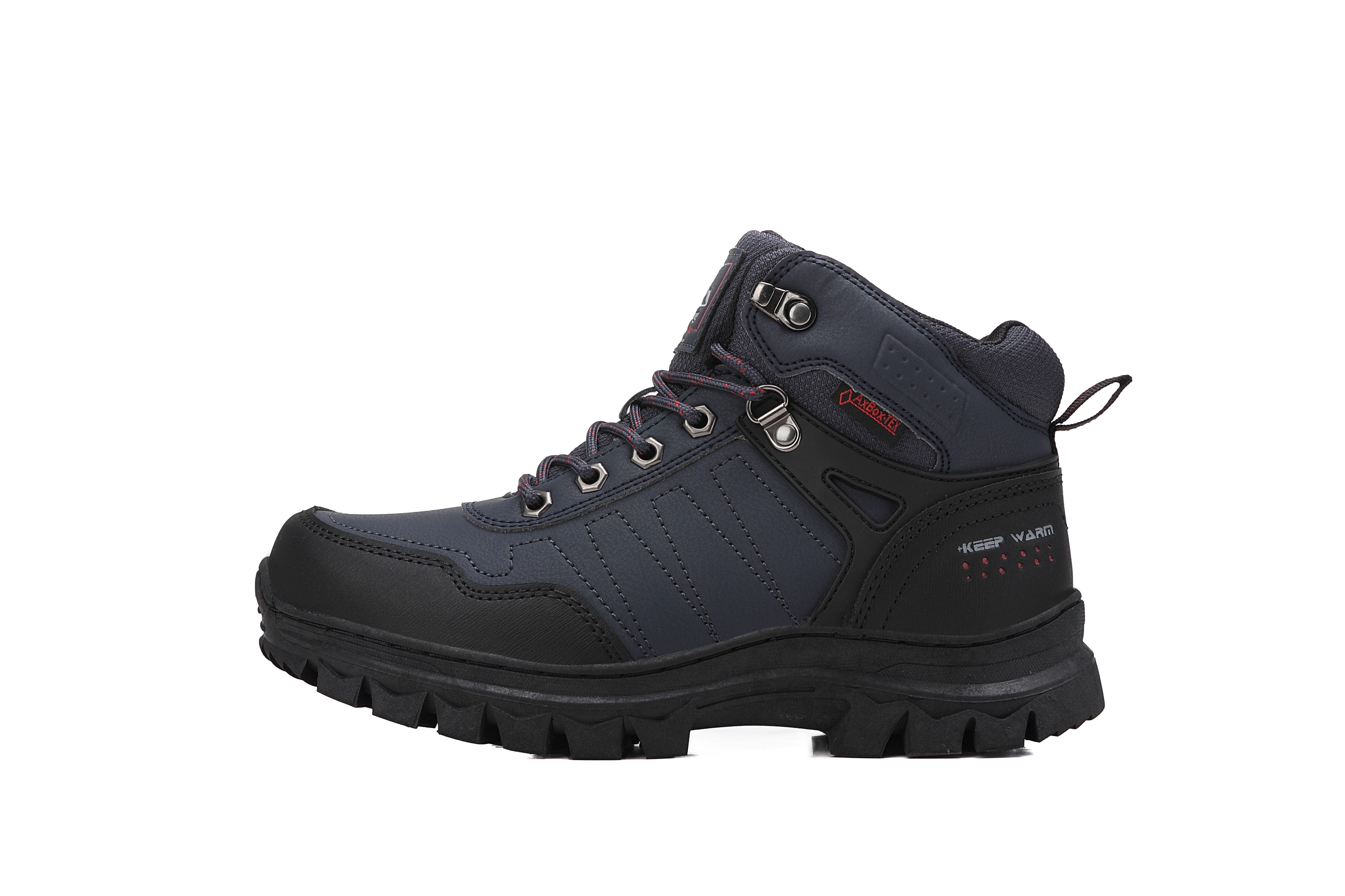 Ghete Karim  tip Bocanci, Imblanite, pentru Barbati, Talpa Antiderapanta, Cusuta, Piele Ecologica, Ax Boxing