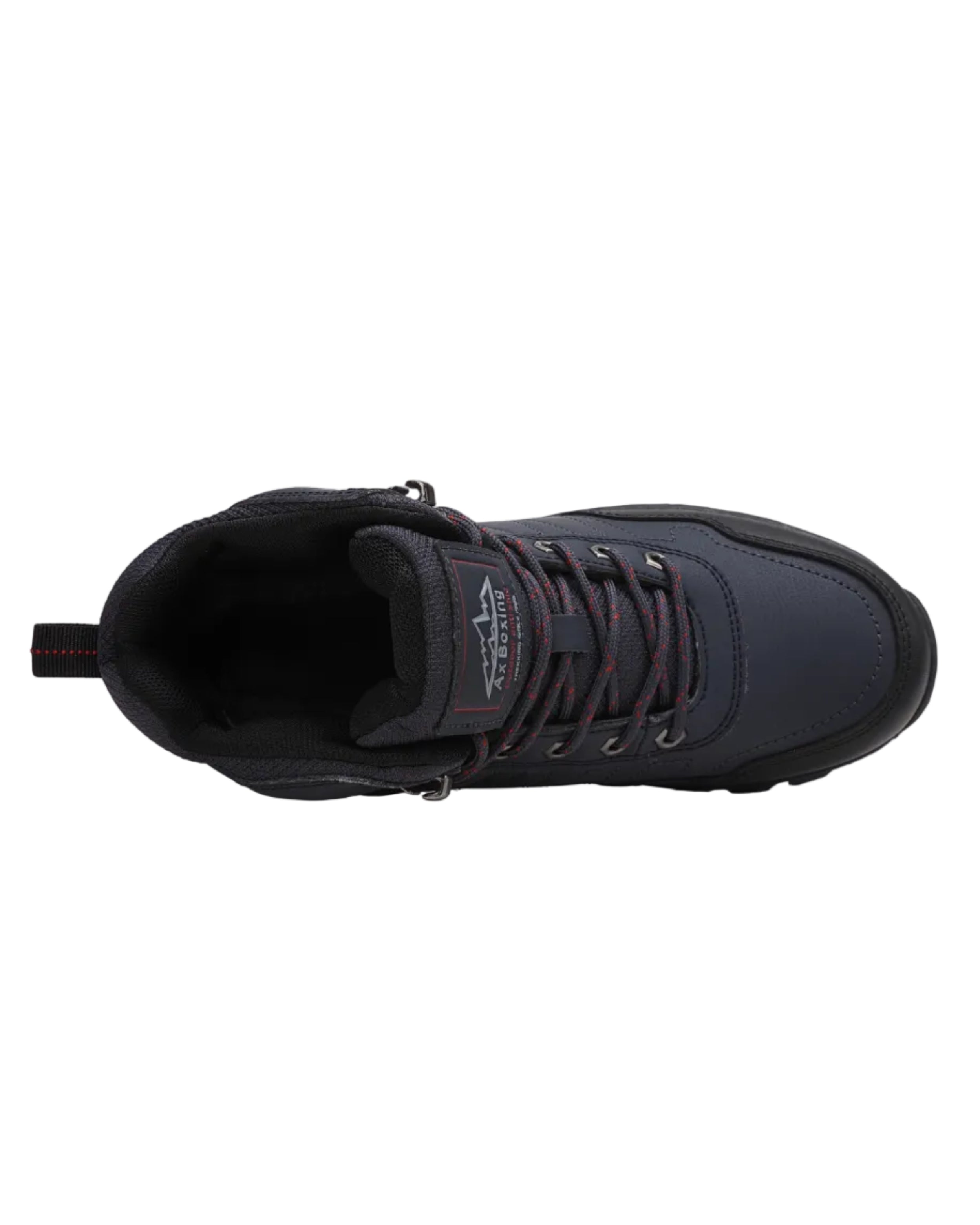 Ghete pentru Barbati, Model Karim, Imblanite, Talpa Antiderapanta-Cusuta, Piele Ecologica, Ax Boxing, Bleumarin