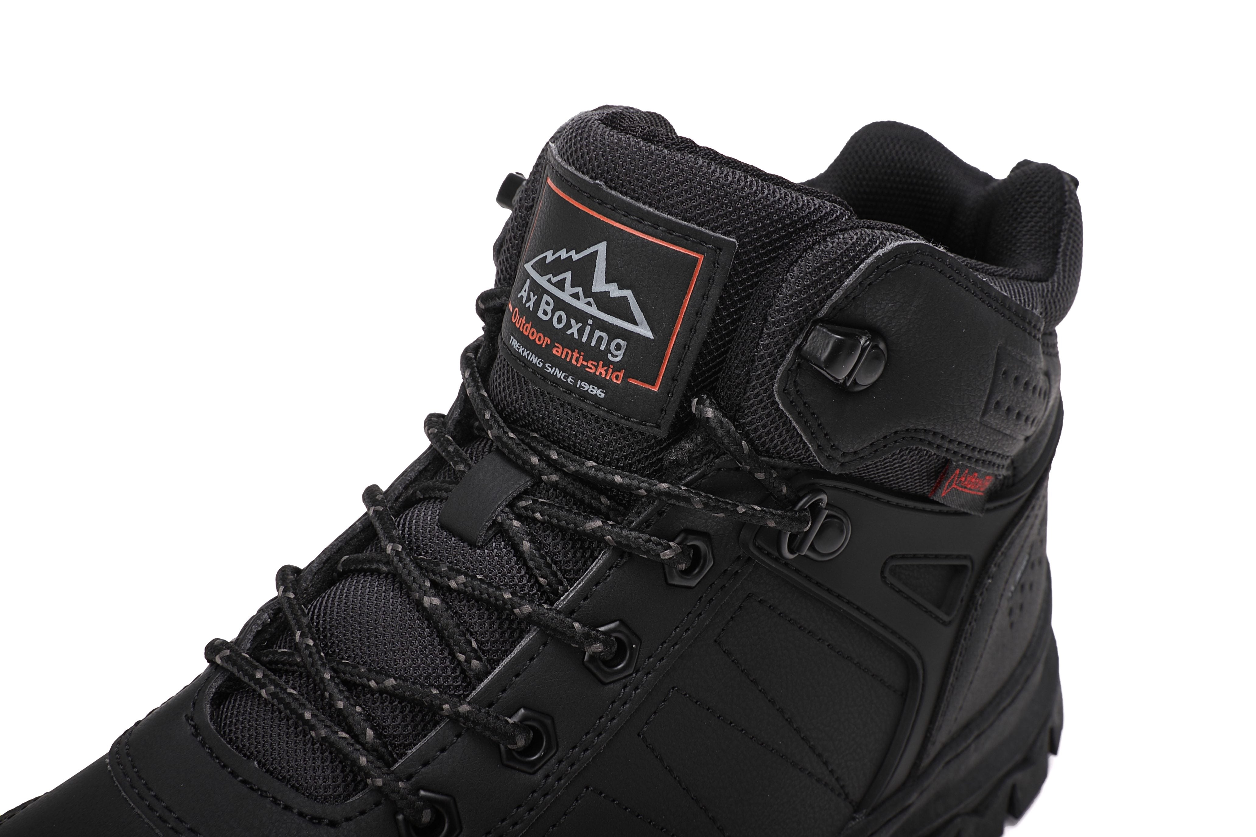 Ghete Karim  tip Bocanci, Imblanite, pentru Barbati, Talpa Antiderapanta, Cusuta, Piele Ecologica, Ax Boxing